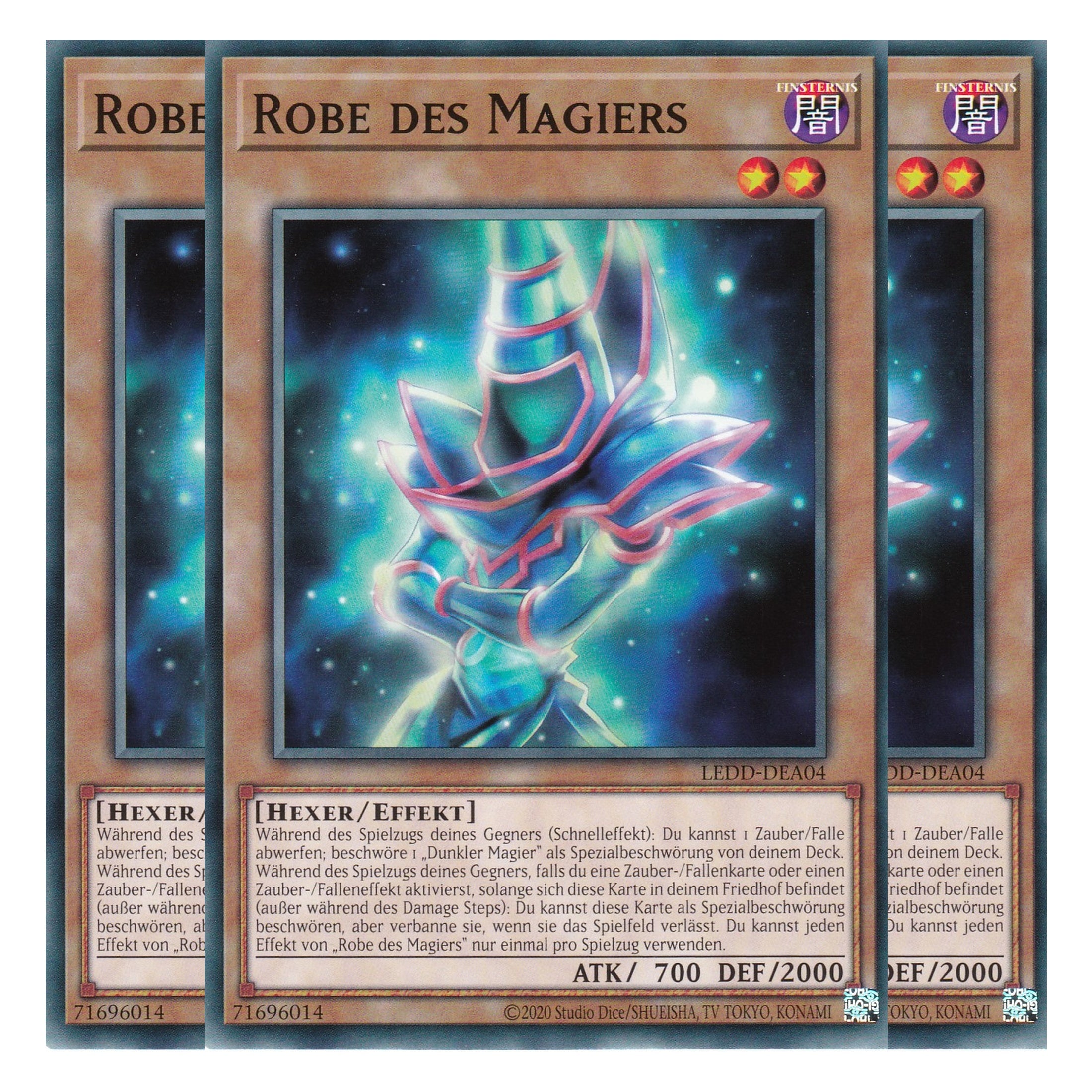 Robe des Magiers - LEDD-DEA04 - Common - Deutsch - 1. Auflage  - Legendary Dragon Decks - Yu-Gi-Oh! - Playset (3 Kopien)