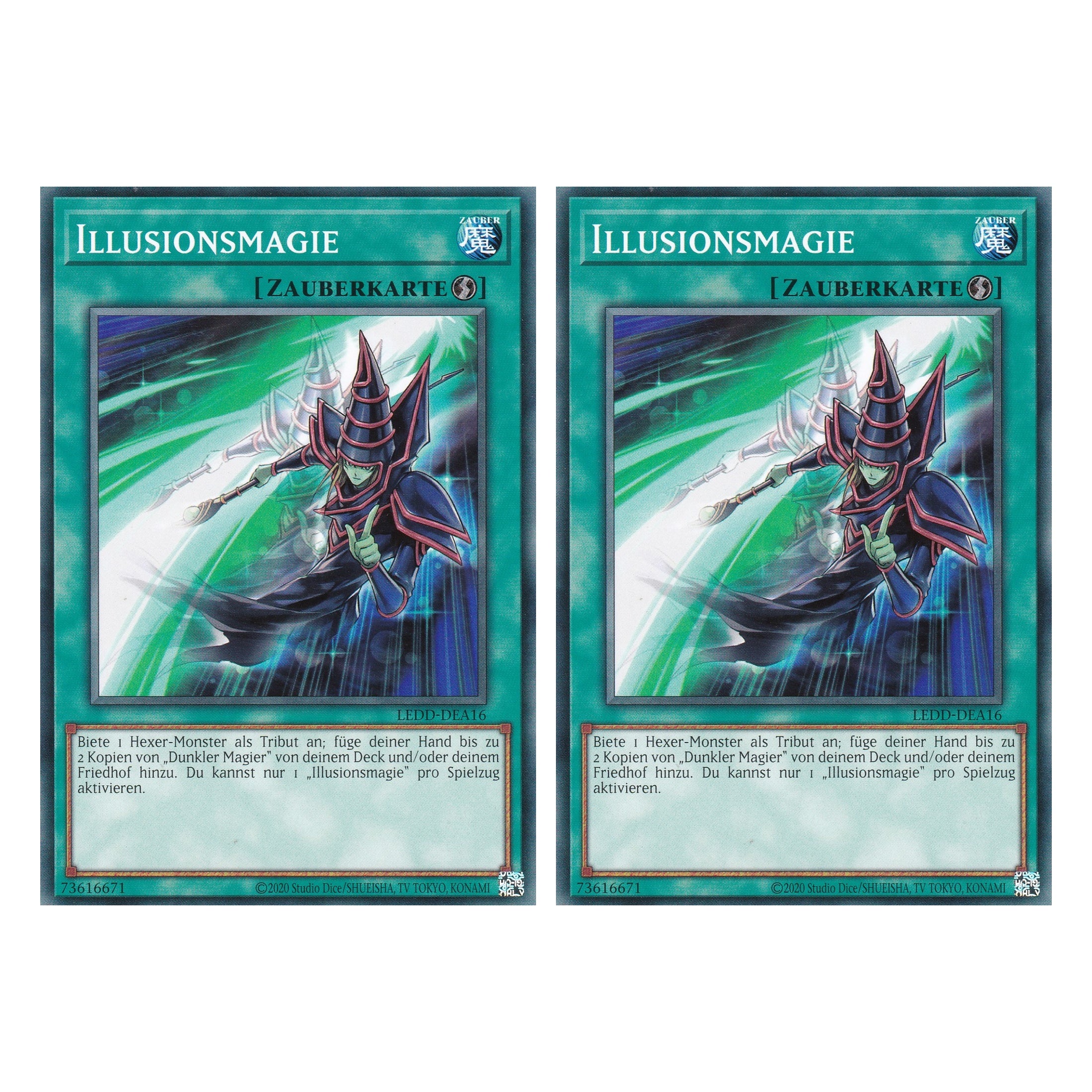 Illusionsmagie - LEDD-DEA16 - Common - Deutsch - 1. Auflage  - Legendary Dragon Decks - Yu-Gi-Oh! - Duo Set (2 Stück)