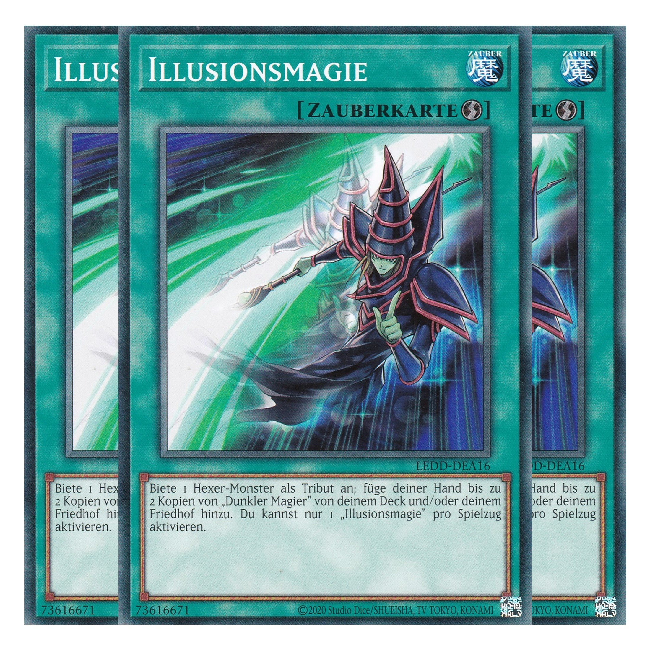 Illusionsmagie - LEDD-DEA16 - Common - Deutsch - 1. Auflage  - Legendary Dragon Decks - Yu-Gi-Oh! - Playset (3 Kopien)