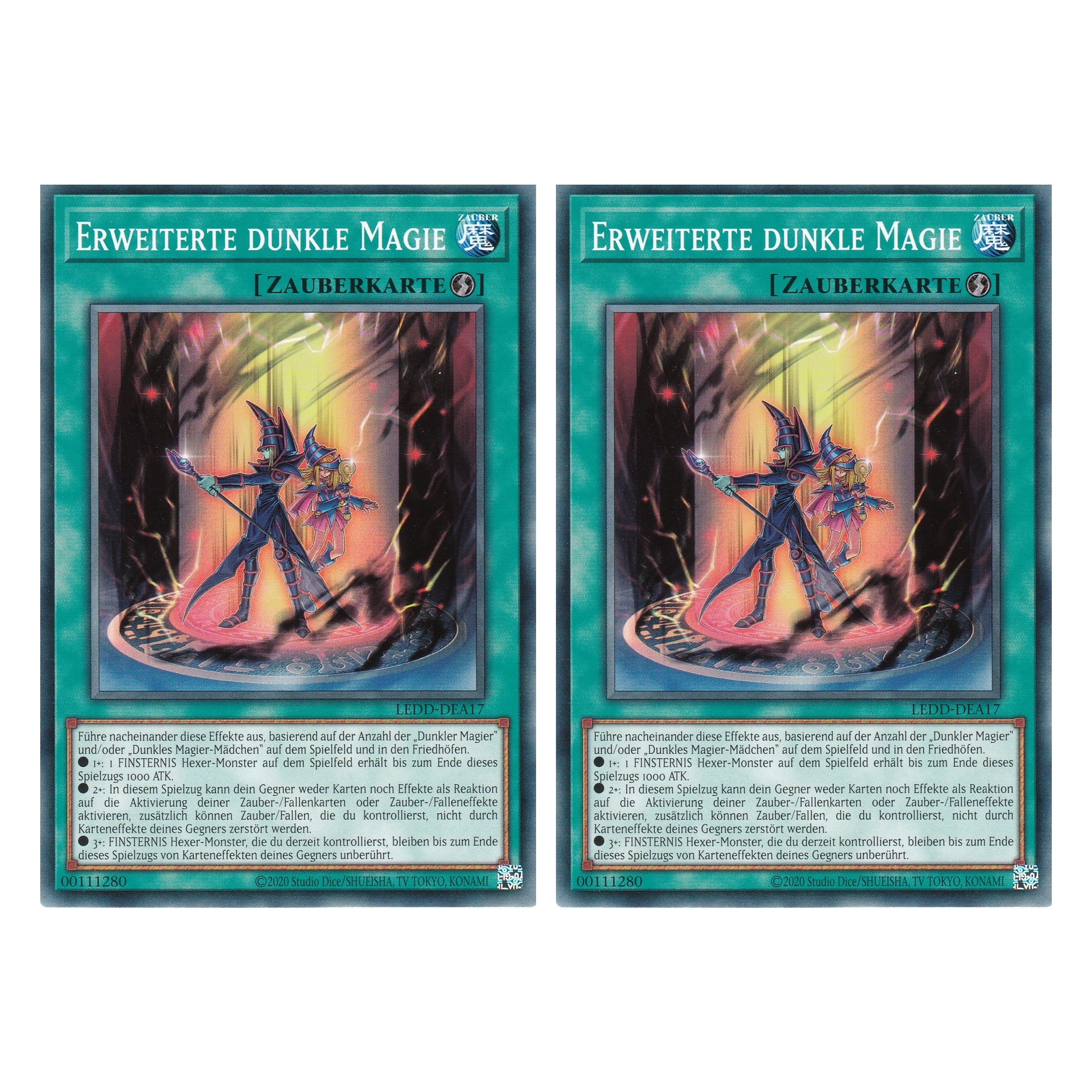 Erweiterte dunkle Magie - LEDD-DEA17 - Common - Deutsch - 1. Auflage  - Legendary Dragon Decks - Yu-Gi-Oh! - Duo Set (2 Stück)