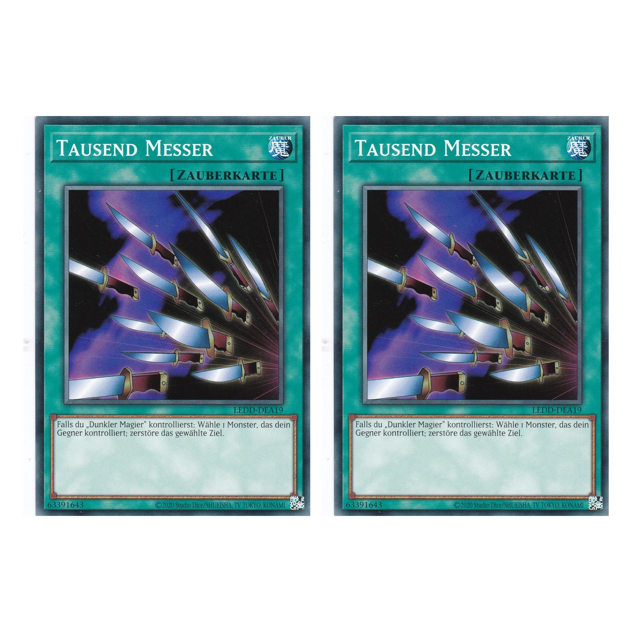 Tausend Messer - LEDD-DEA19 - Common - Deutsch - 1. Auflage  - Legendary Dragon Decks - Yu-Gi-Oh! - Duo Set (2 Stück)