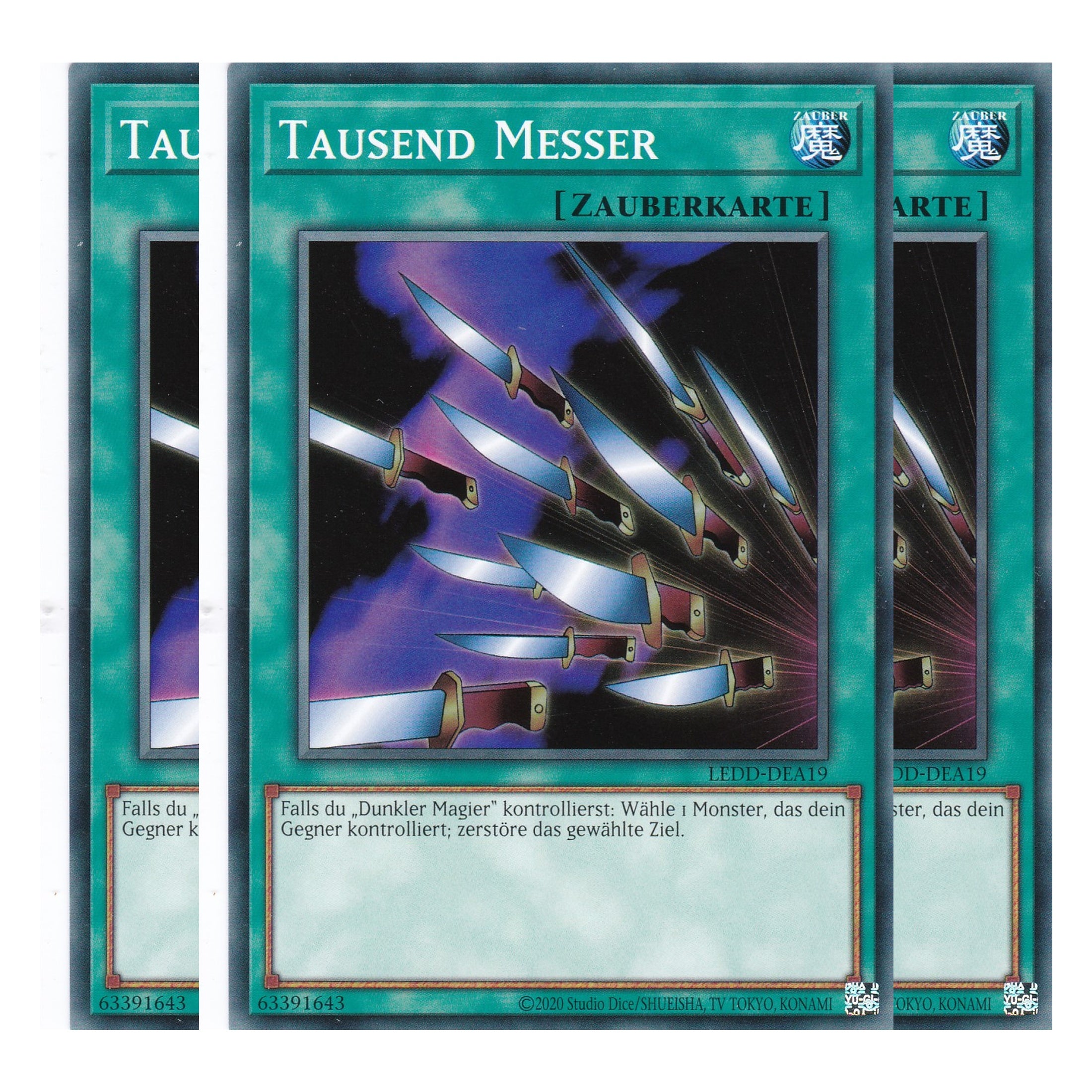 Tausend Messer - LEDD-DEA19 - Common - Deutsch - 1. Auflage  - Legendary Dragon Decks - Yu-Gi-Oh! - Playset (3 Kopien)