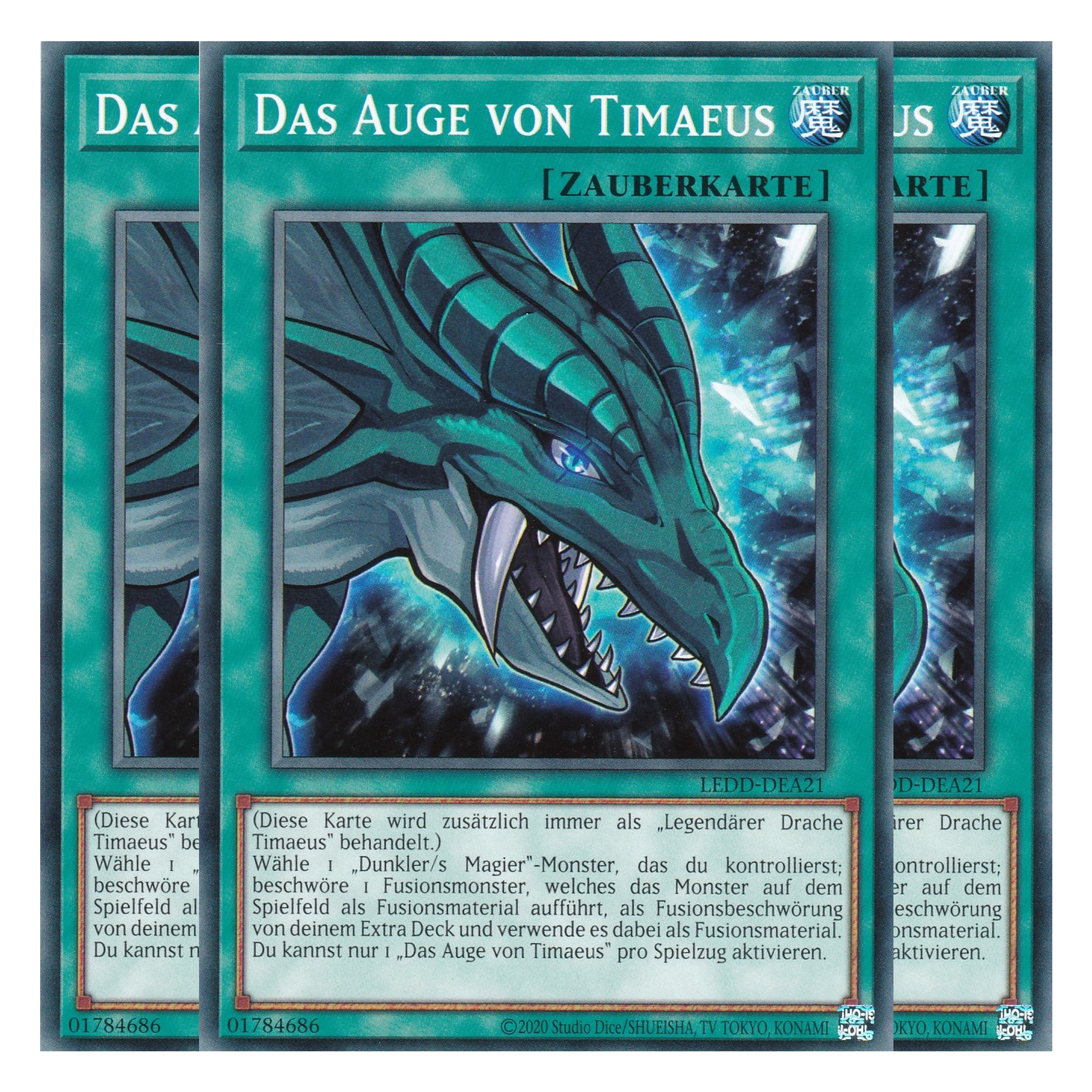 Das Auge von Timaeus - LEDD-DEA21 - Common - Deutsch - 1. Auflage  - Legendary Dragon Decks - Yu-Gi-Oh! - Playset (3 Kopien)