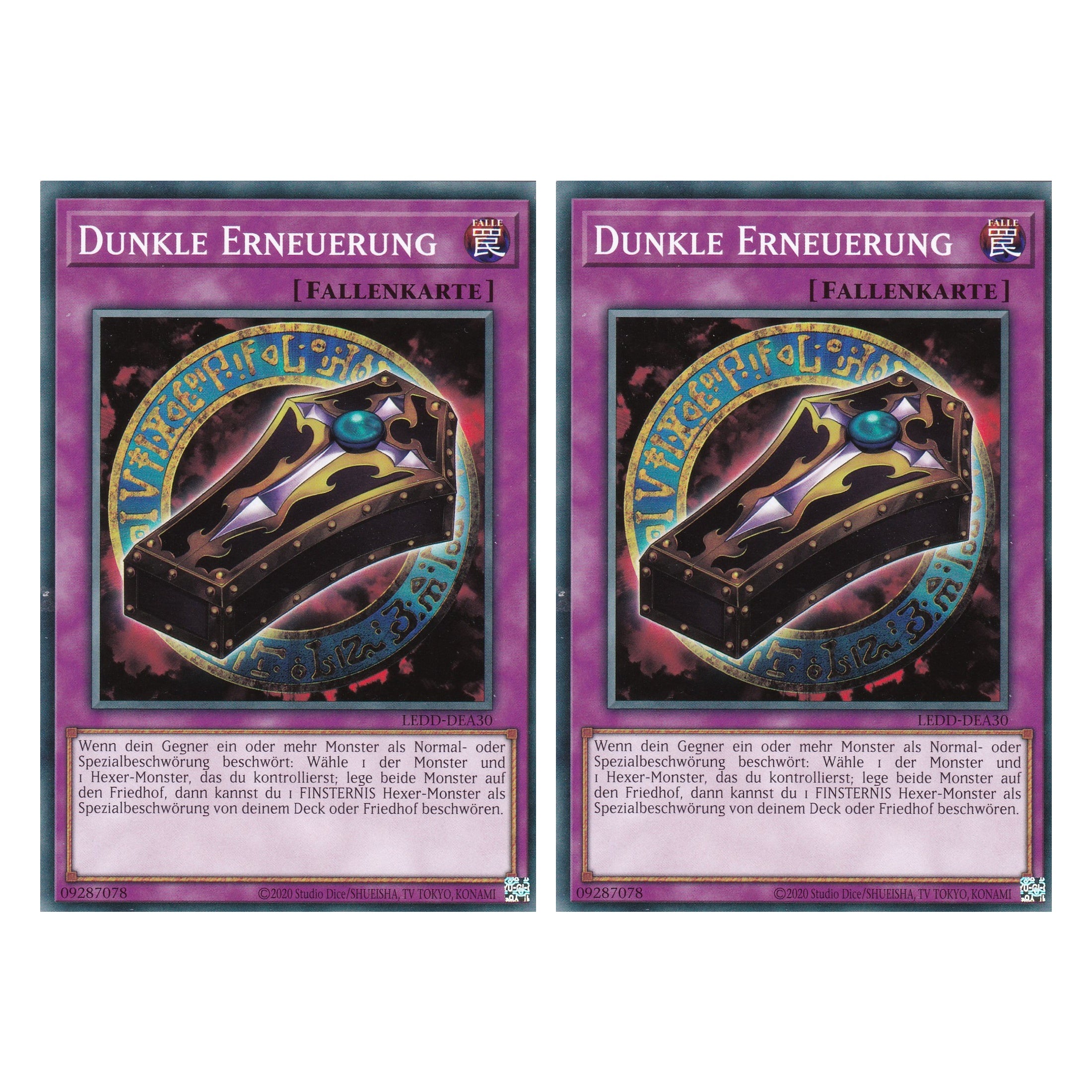 Dunkle Erneuerung - LEDD-DEA30 - Common - Deutsch - 1. Auflage  - Legendary Dragon Decks - Yu-Gi-Oh! - Duo Set (2 Stück)
