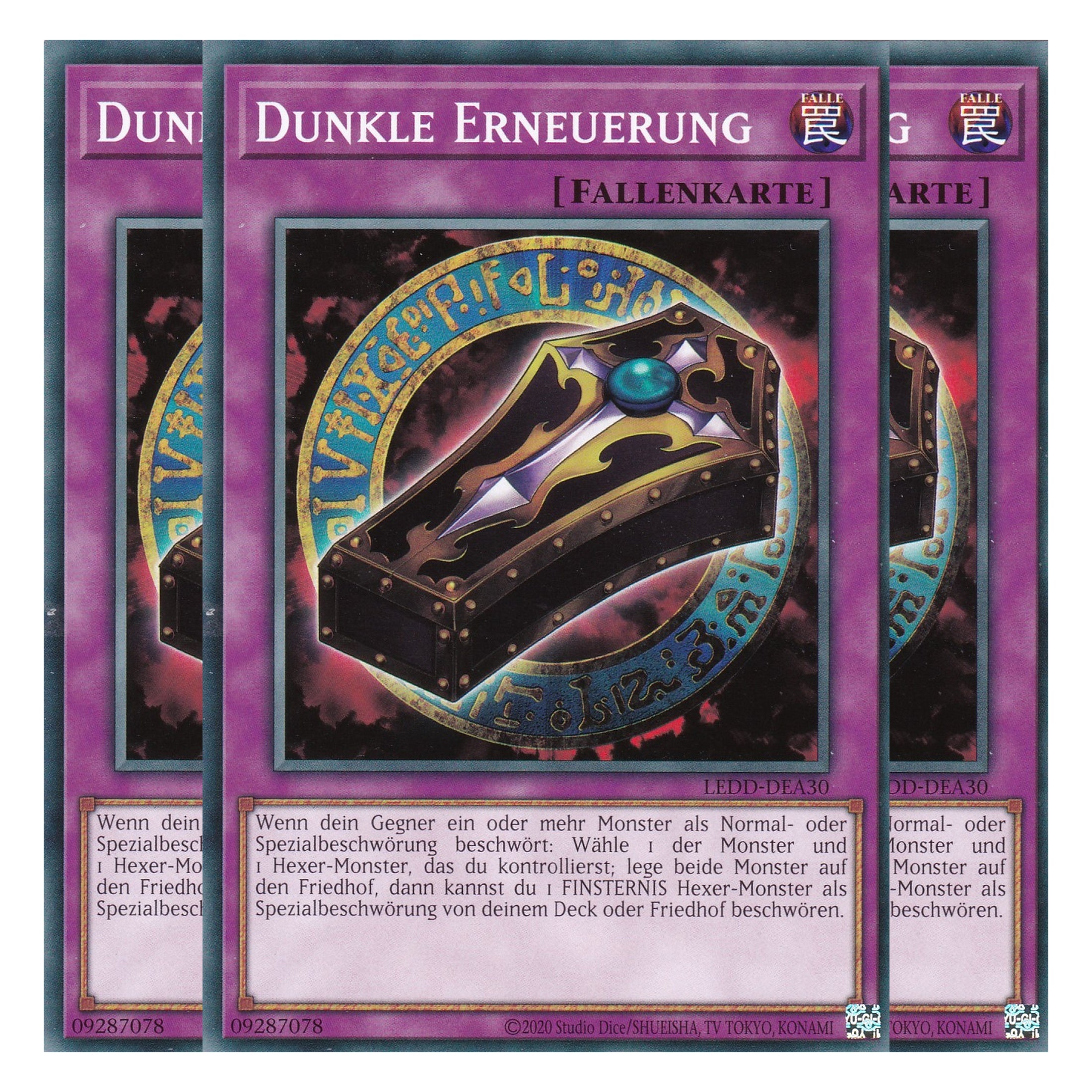 Dunkle Erneuerung - LEDD-DEA30 - Common - Deutsch - 1. Auflage  - Legendary Dragon Decks - Yu-Gi-Oh! - Playset (3 Kopien)
