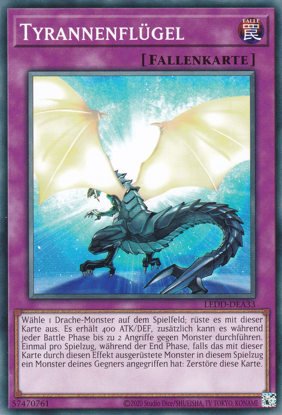 Tyrannenflügel - LEDD-DEA33 - Common - Deutsch - Unlimitierte Auflage - Legendary Dragon Decks