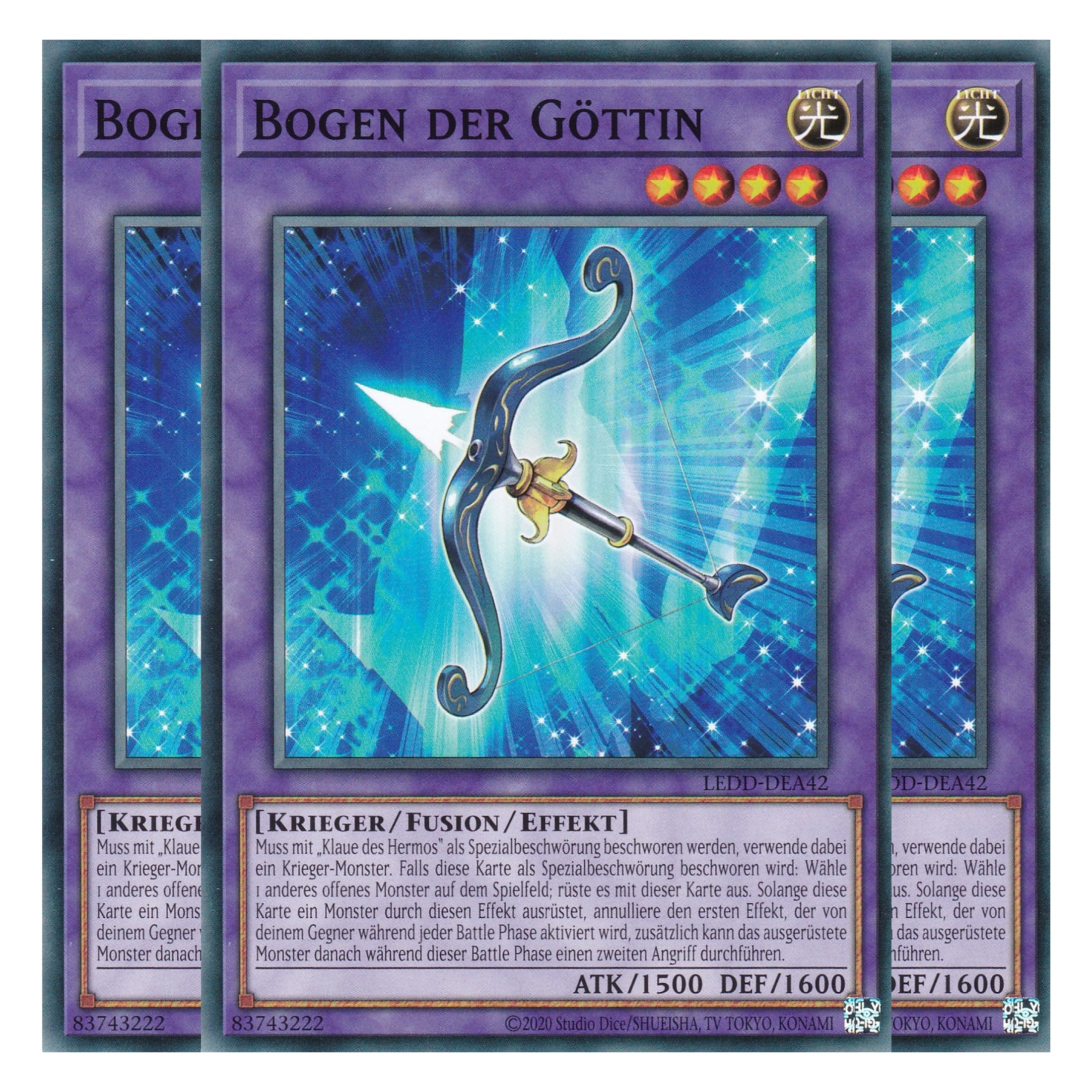 Bogen der Göttin - LEDD-DEA42 - Common - Deutsch - 1. Auflage  - Legendary Dragon Decks - Yu-Gi-Oh! - Playset (3 Kopien)