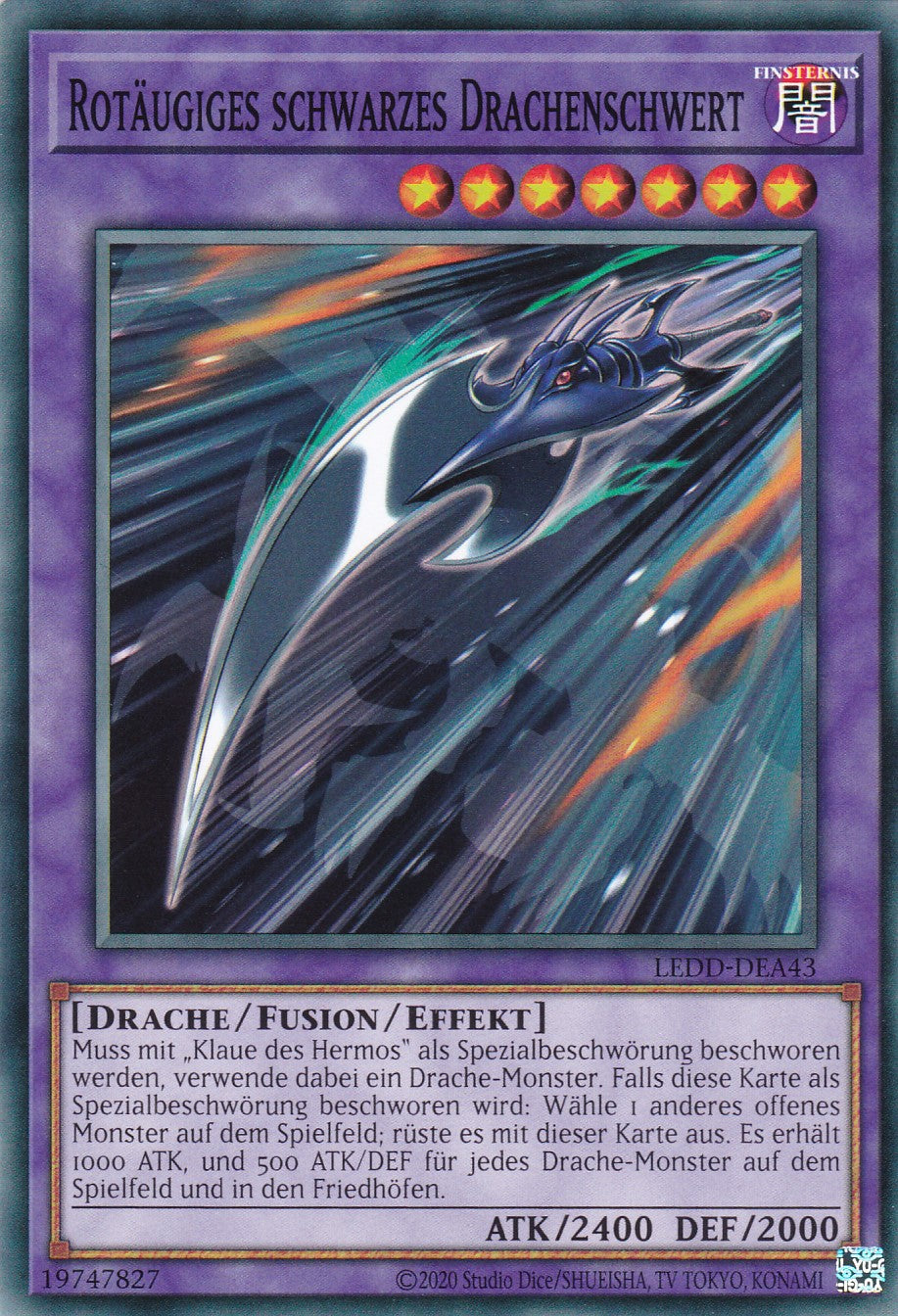 Rotäugiges schwarzes Drachenschwert - LEDD-DEA43 - Common - Deutsch - Unlimitierte Auflage - Legendary Dragon Decks