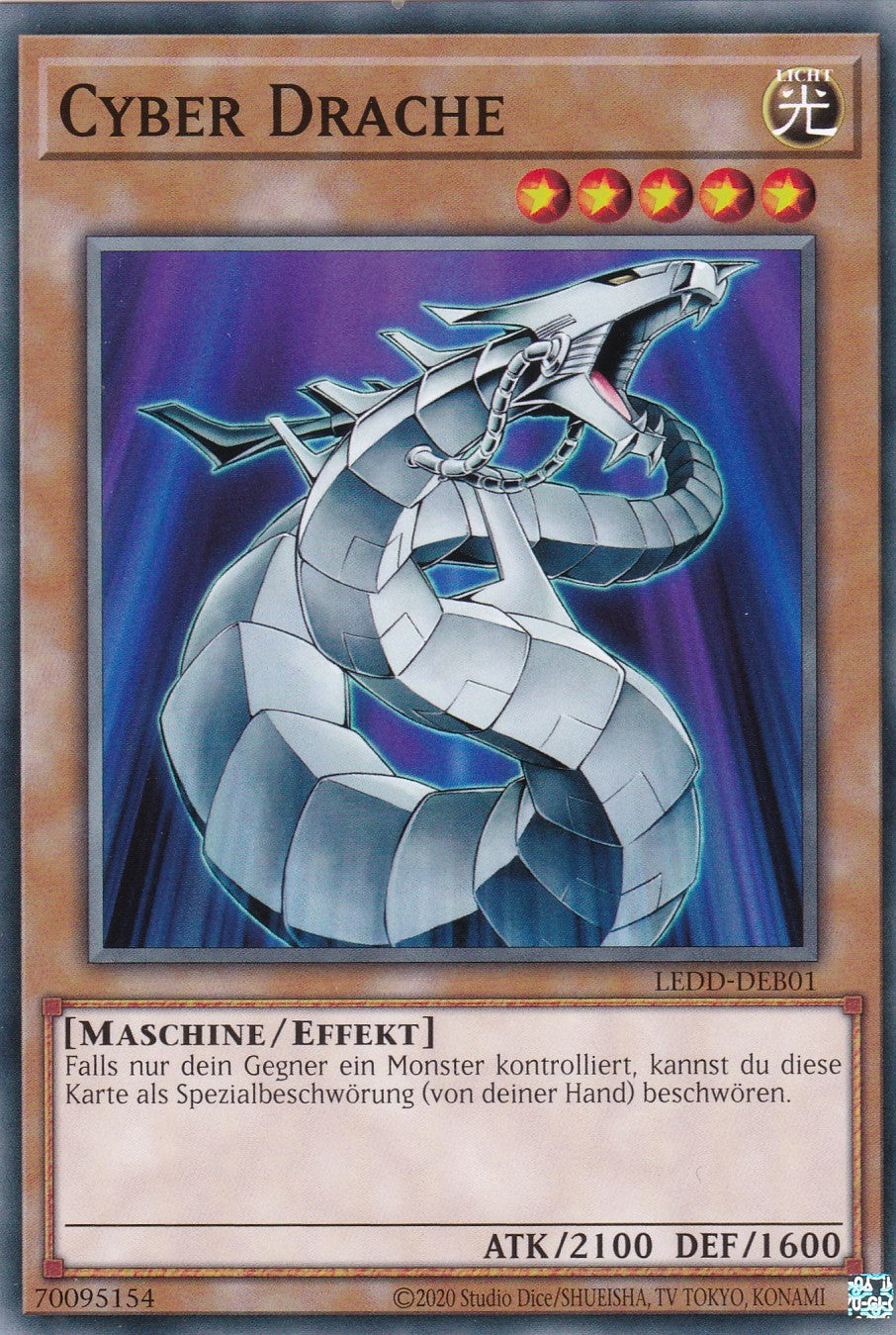 Cyber Drache - LEDD-DEB01 - Common - Deutsch - Unlimitierte Auflage - Legendary Dragon Decks