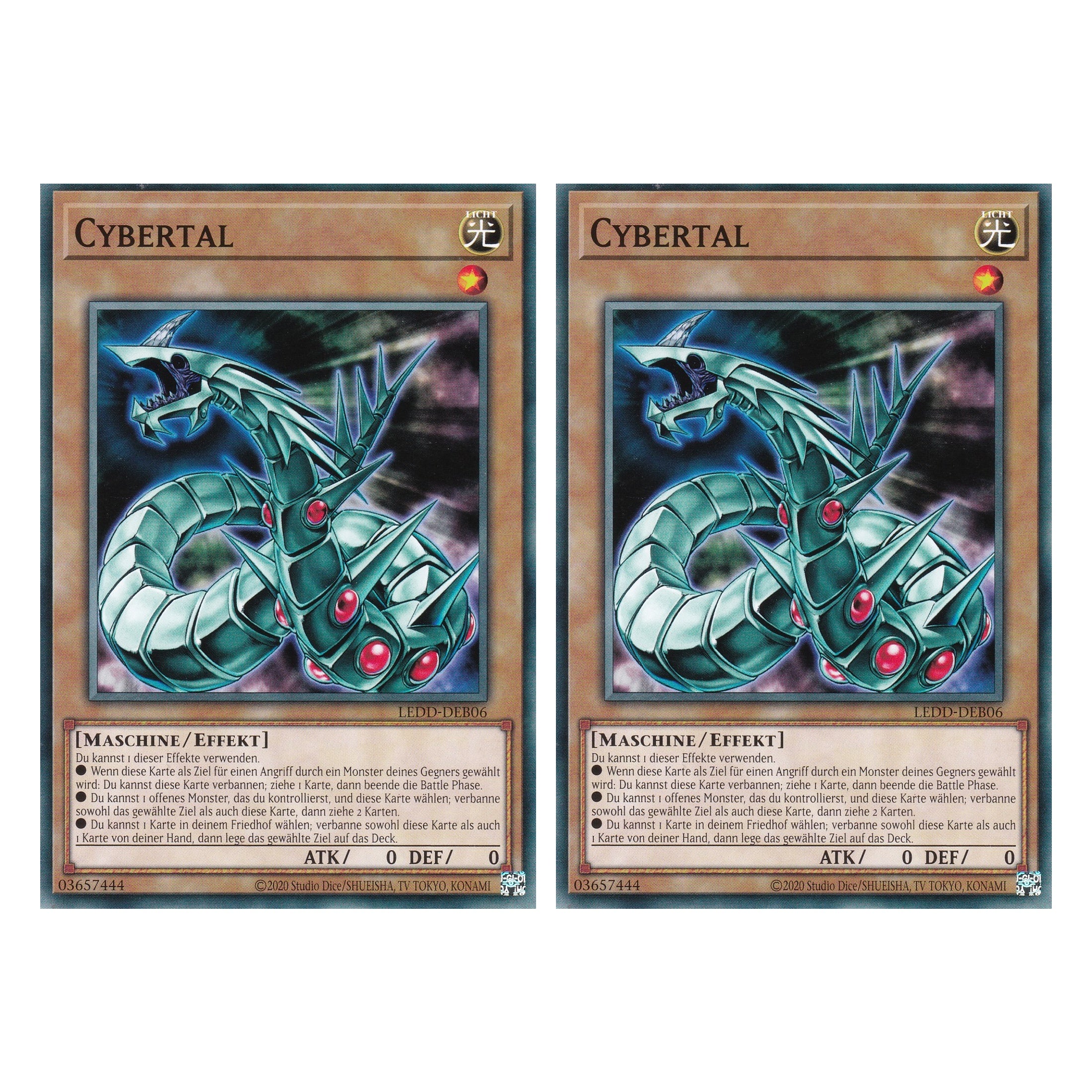 Cybertal - LEDD-DEB06 - Common - Deutsch - 1. Auflage  - Legendary Dragon Decks - Yu-Gi-Oh! - Duo Set (2 Stück)