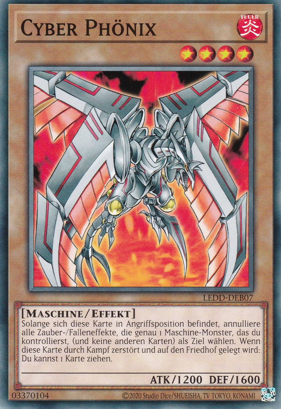 Cyber Phönix - LEDD-DEB07 - Common - Deutsch - Unlimitierte Auflage - Legendary Dragon Decks