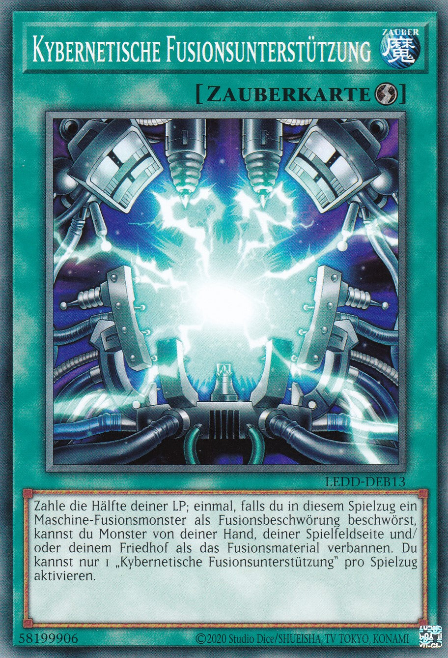 Kybernetische Fusionsunterstützung - LEDD-DEB13 - Common - Deutsch - Unlimitierte Auflage - Legendary Dragon Decks