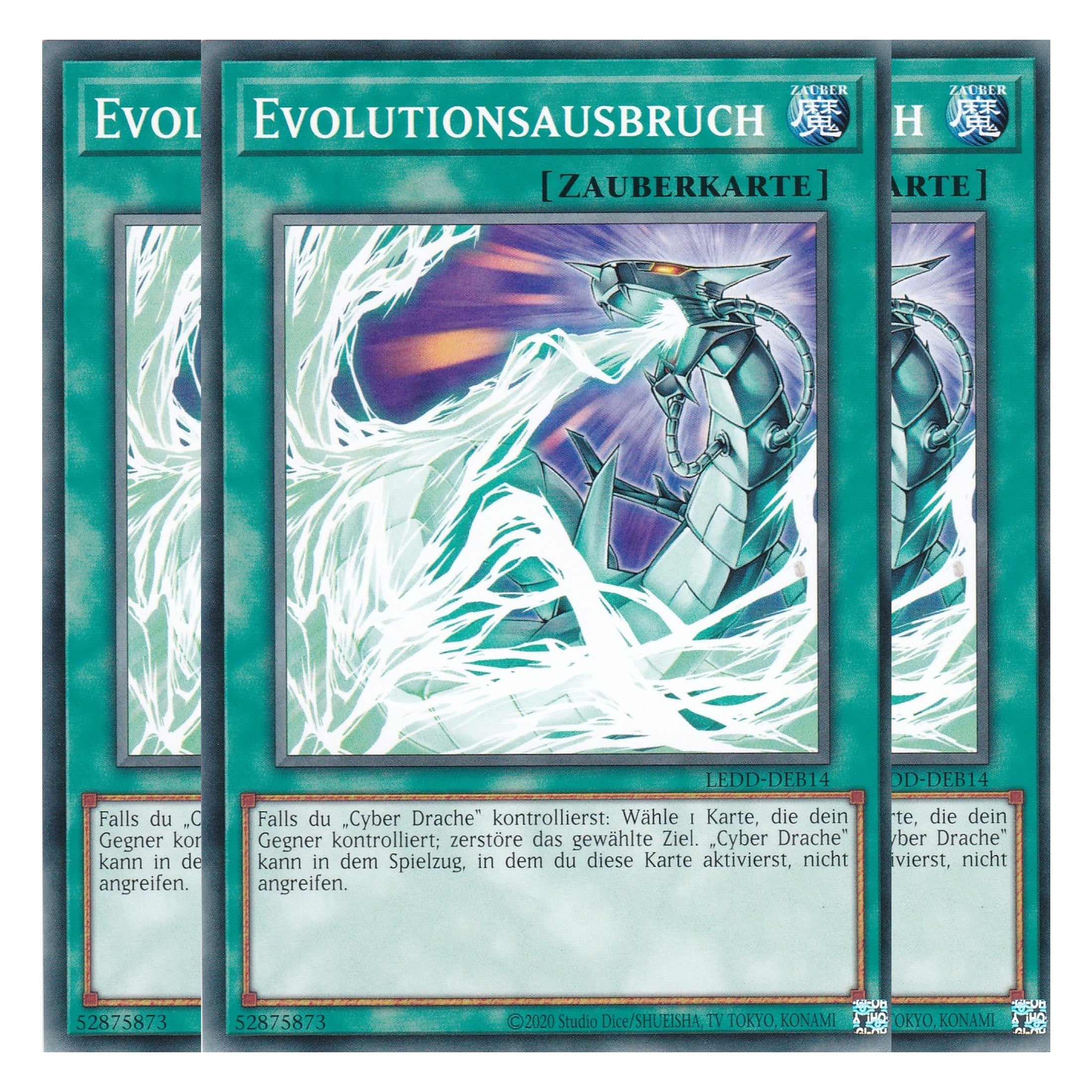 Evolutionsausbruch - LEDD-DEB14 - Common - Deutsch - 1. Auflage  - Legendary Dragon Decks - Yu-Gi-Oh! - Playset (3 Kopien)