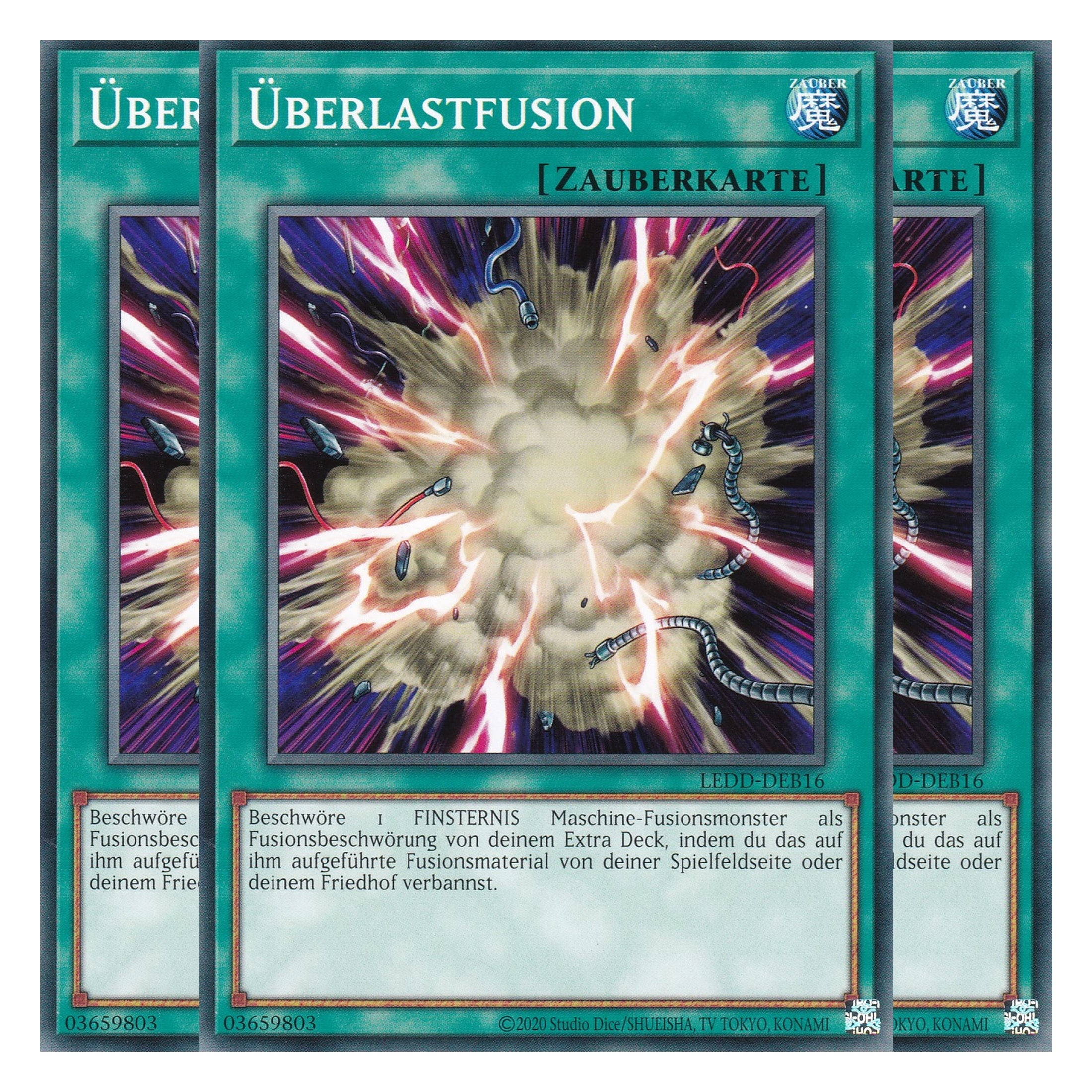 Überlastfusion - LEDD-DEB16 - Common - Deutsch - 1. Auflage  - Legendary Dragon Decks - Yu-Gi-Oh! - Playset (3 Kopien)