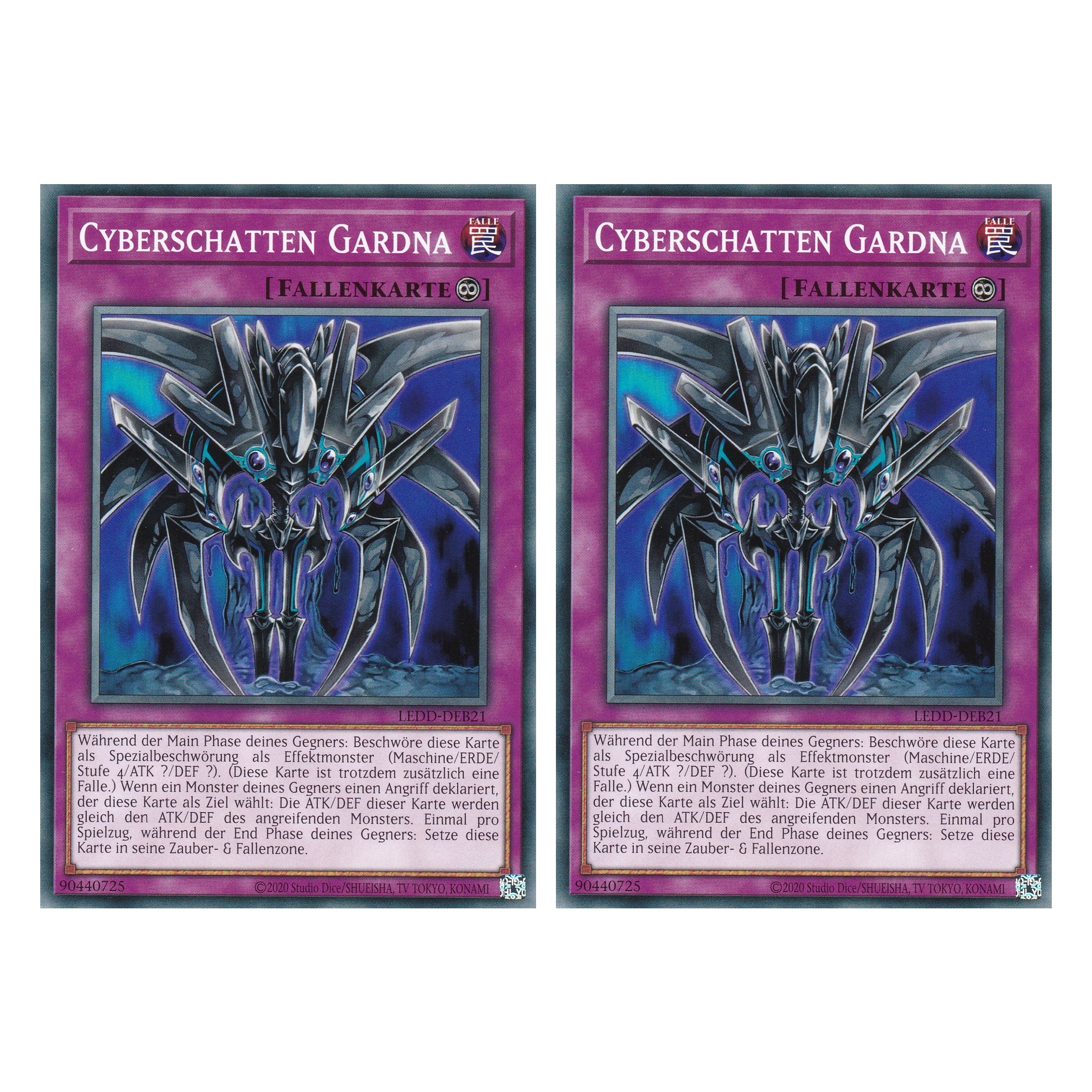 Cyberschatten Gardna - LEDD-DEB21 - Common - Deutsch - 1. Auflage  - Legendary Dragon Decks - Yu-Gi-Oh! - Duo Set (2 Stück)