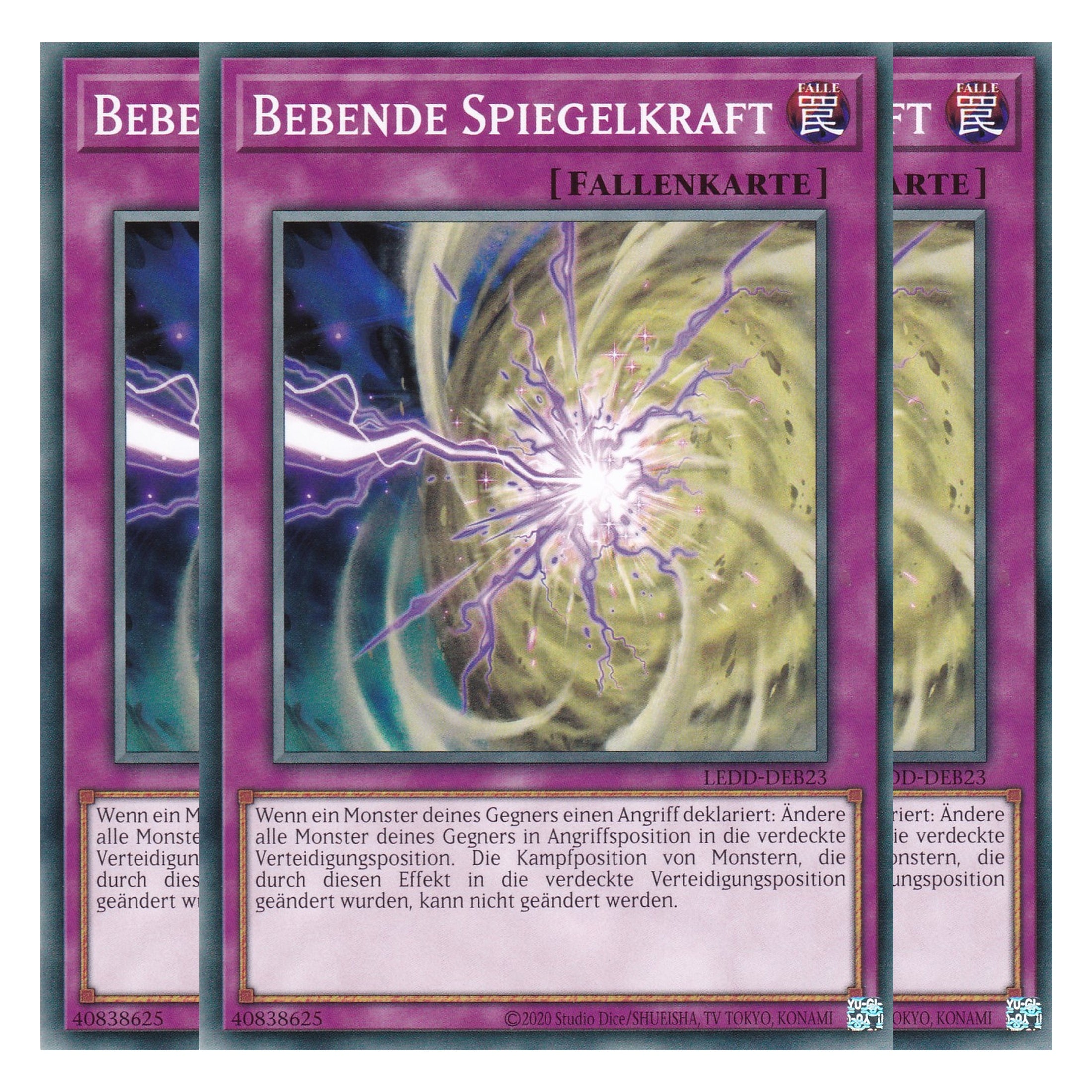 Bebende Spiegelkraft - LEDD-DEB23 - Common - Deutsch - 1. Auflage  - Legendary Dragon Decks - Yu-Gi-Oh! - Playset (3 Kopien)