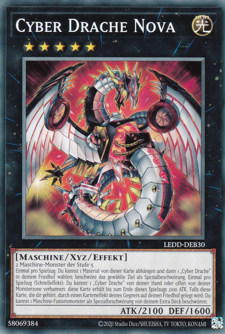 Cyber Drache Nova - LEDD-DEB30 - Common - Deutsch - Unlimitierte Auflage - Legendary Dragon Decks