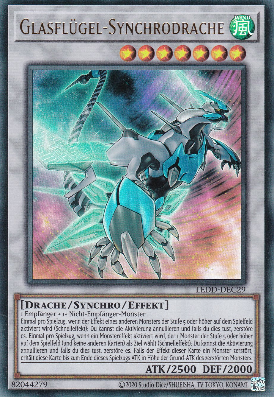 Glasflügel-Synchrodrache - LEDD-DEC29 - Ultra Rare - Deutsch - Unlimitierte Auflage - Legendary Dragon Decks