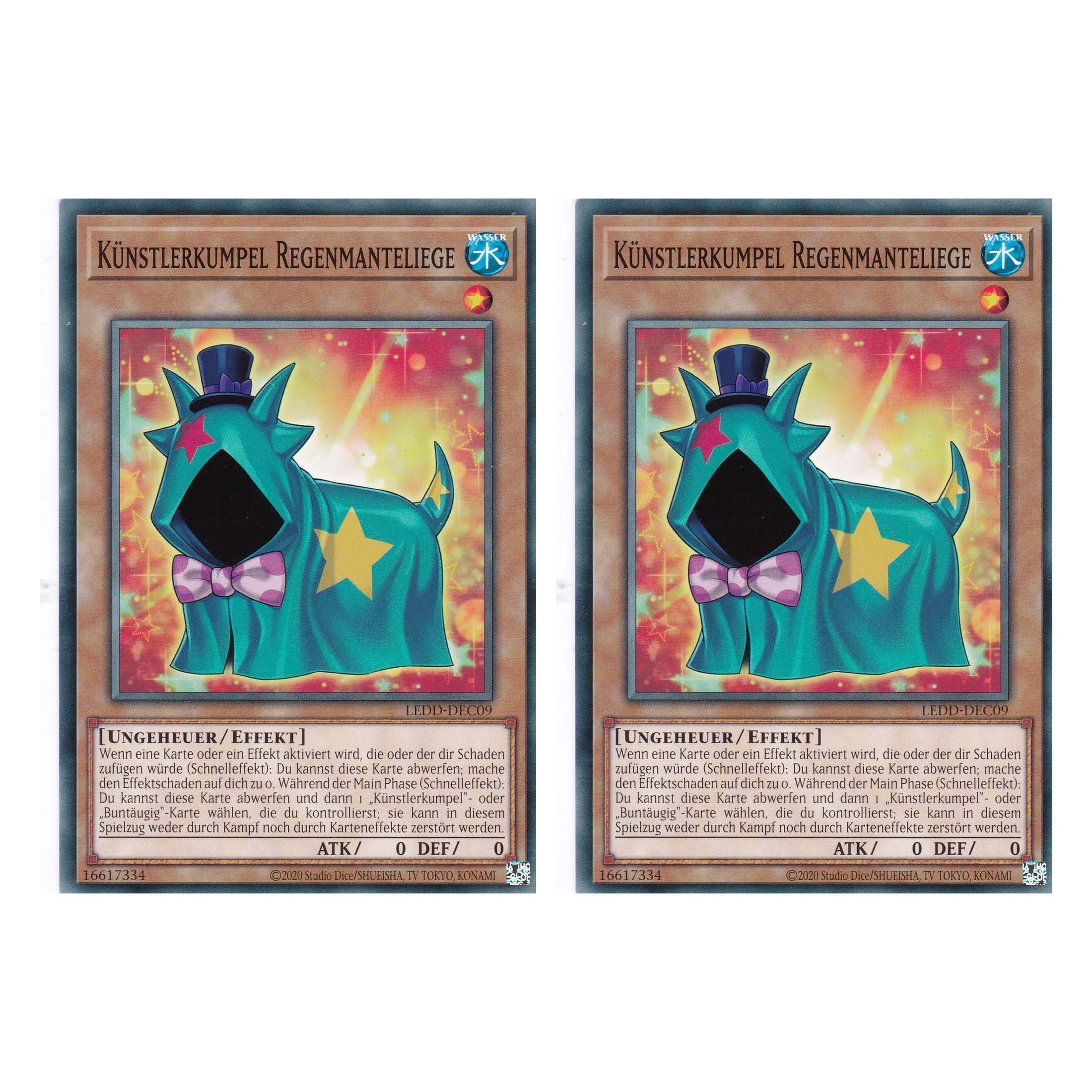 Künstlerkumpel Regenmanteliege - LEDD-DEC09 - Common - Deutsch - 1. Auflage  - Legendary Dragon Decks - Yu-Gi-Oh! - Duo Set (2 Stück)