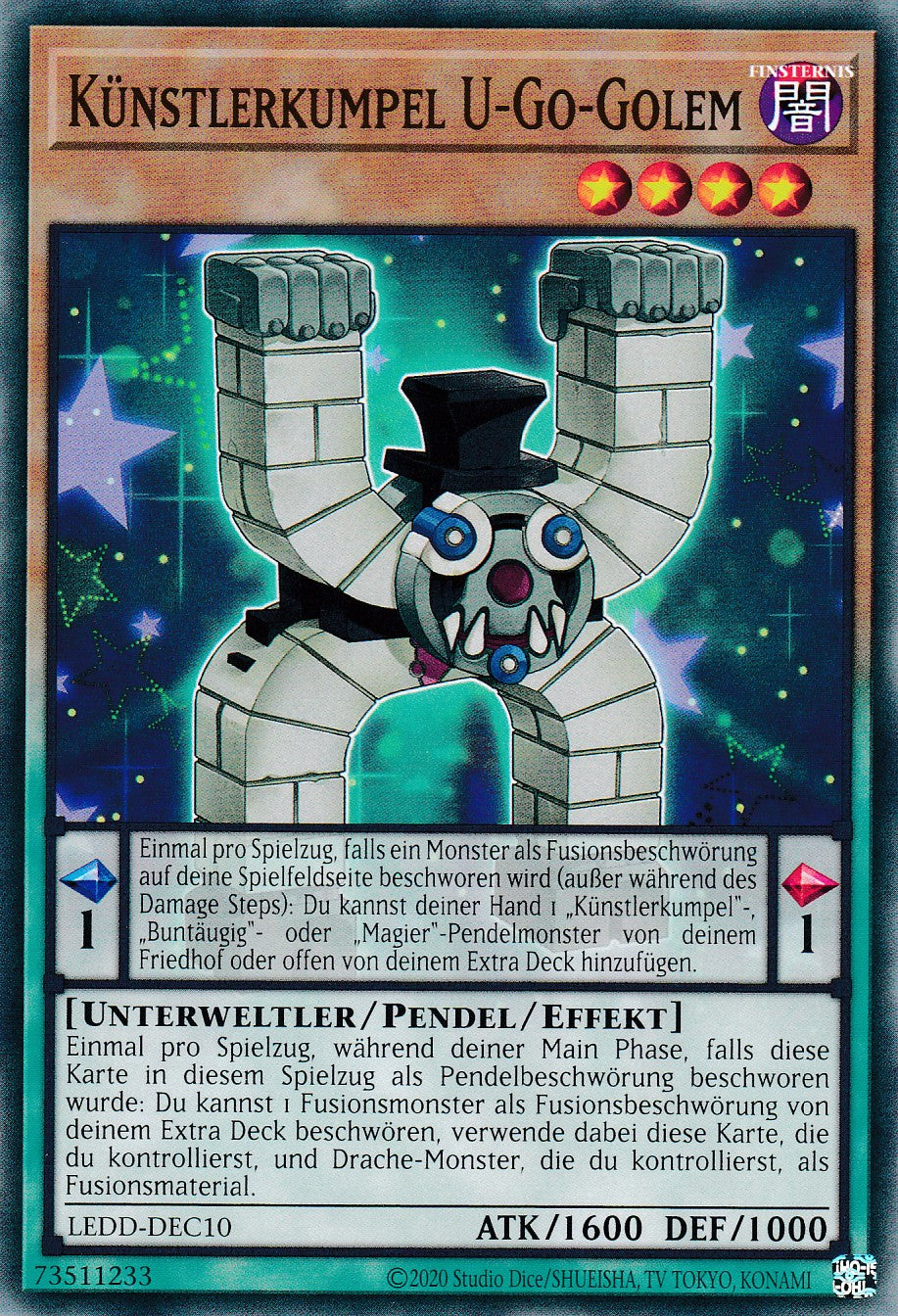 Künstlerkumpel U-Go-Golem - LEDD-DEC10 - Common - Deutsch - Unlimitierte Auflage - Legendary Dragon Decks