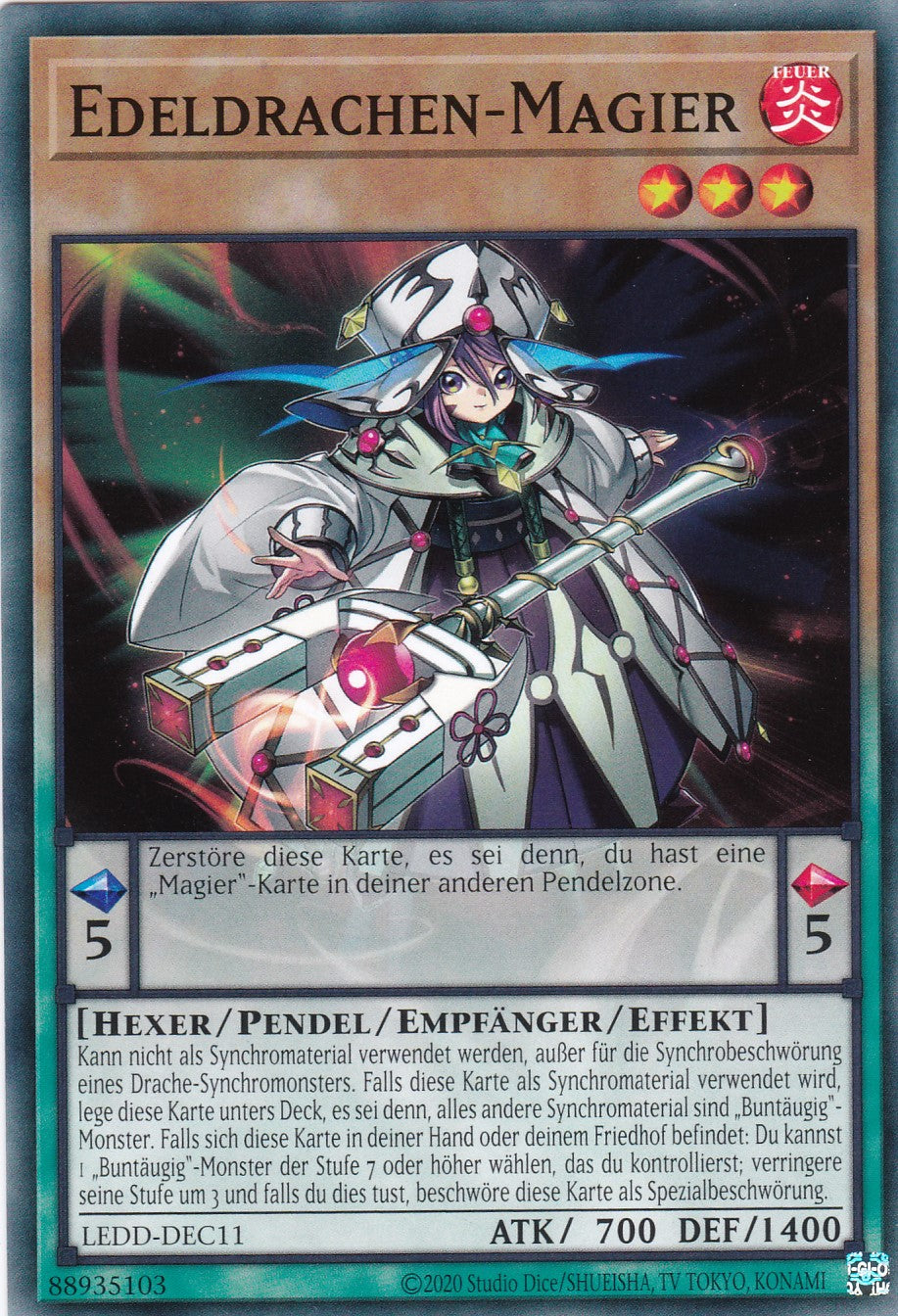 Edeldrachen-Magier - LEDD-DEC11 - Common - Deutsch - Unlimitierte Auflage - Legendary Dragon Decks