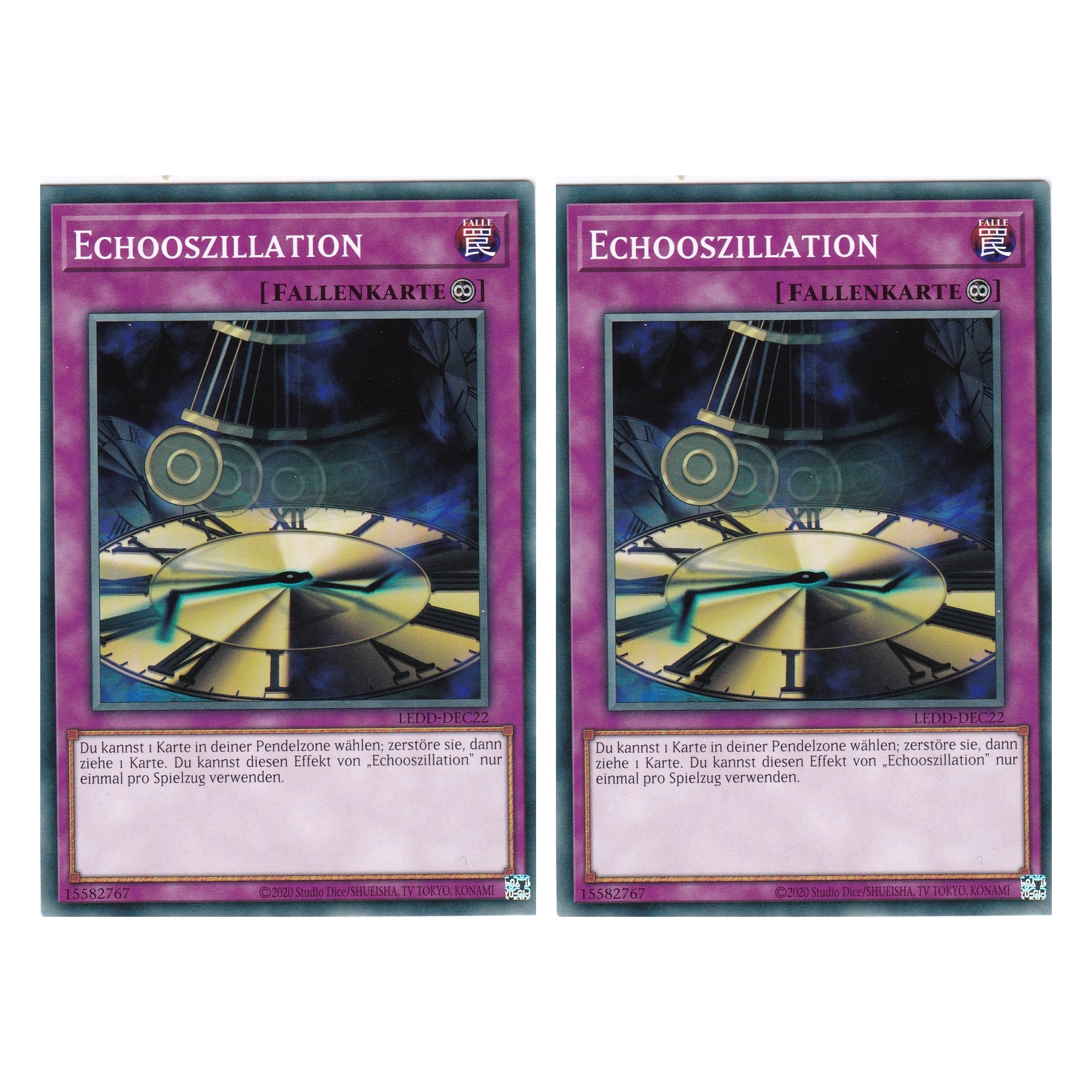 Echooszillation - LEDD-DEC22 - Common - Deutsch - 1. Auflage  - Legendary Dragon Decks - Yu-Gi-Oh! - Duo Set (2 Stück)