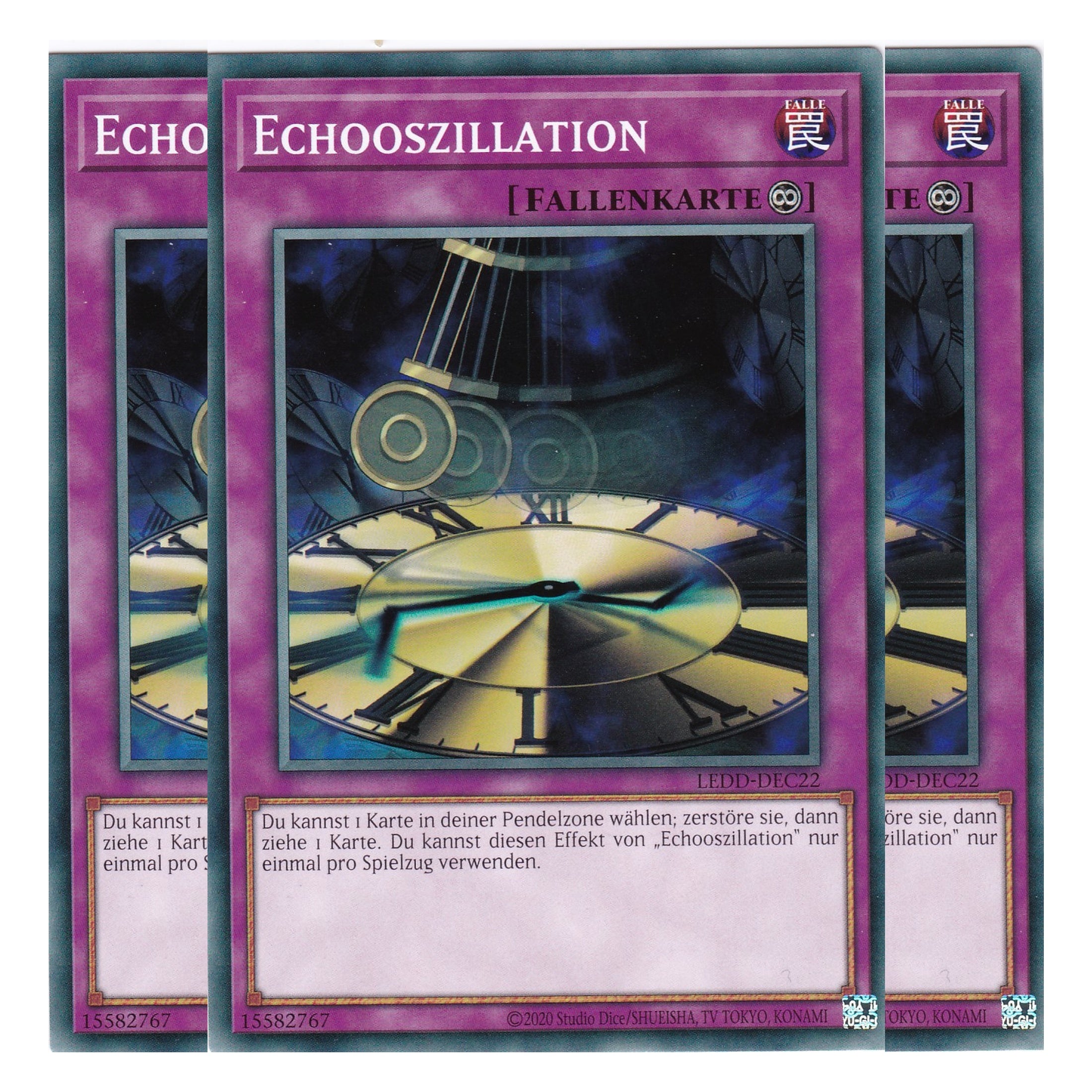 Echooszillation - LEDD-DEC22 - Common - Deutsch - 1. Auflage  - Legendary Dragon Decks - Yu-Gi-Oh! - Playset (3 Kopien)