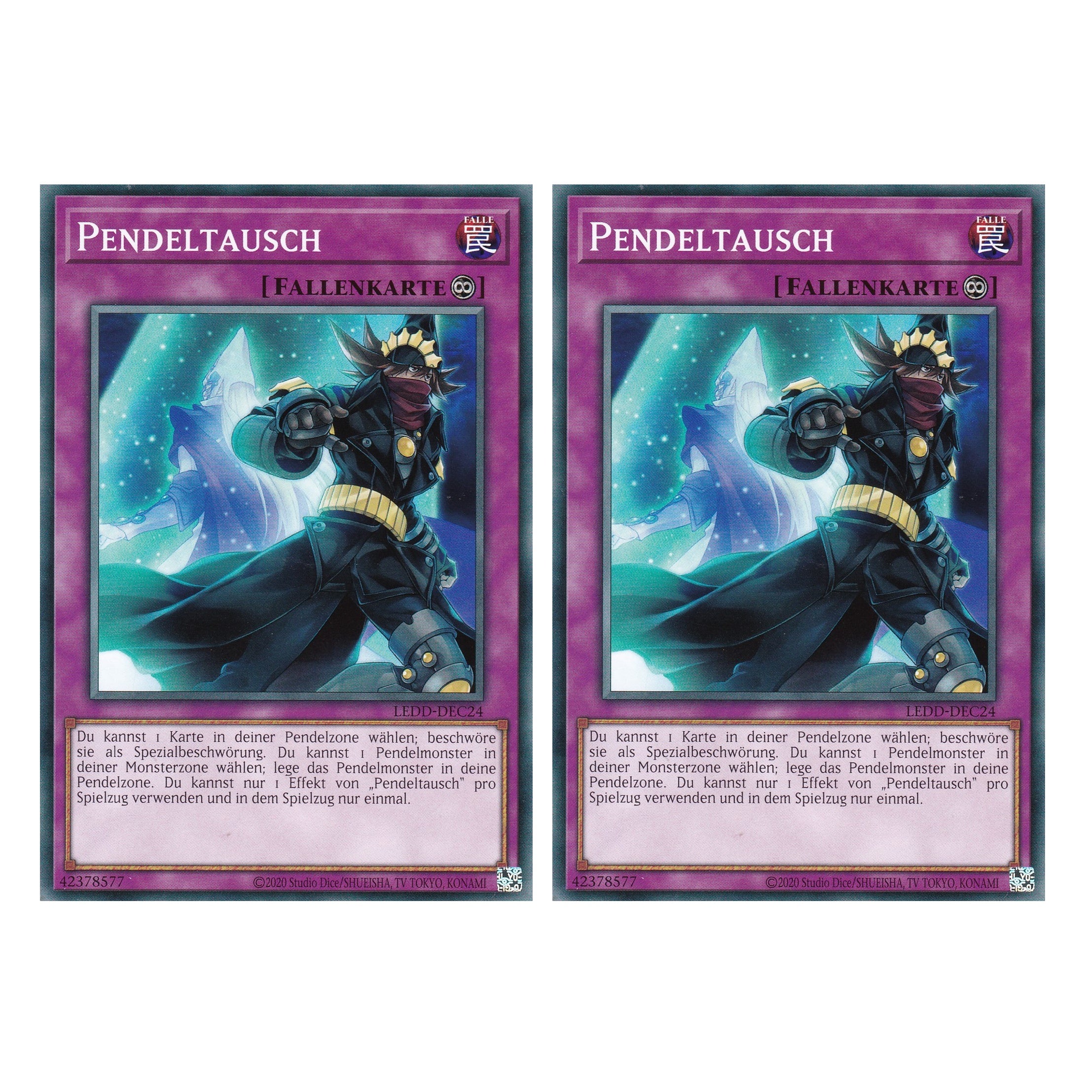 Pendeltausch - LEDD-DEC24 - Common - Deutsch - 1. Auflage  - Legendary Dragon Decks - Yu-Gi-Oh! - Duo Set (2 Stück)