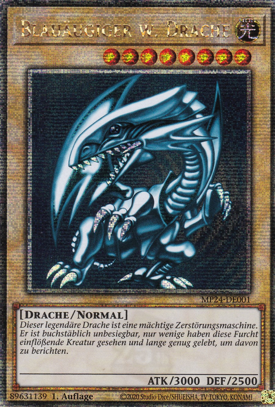 Blauäugiger w. Drache - MP24-DE001 - Quarter Century Secret Rare - Deutsch - 1. Auflage - 25th Anniversary Tin: Dueling Mirrores