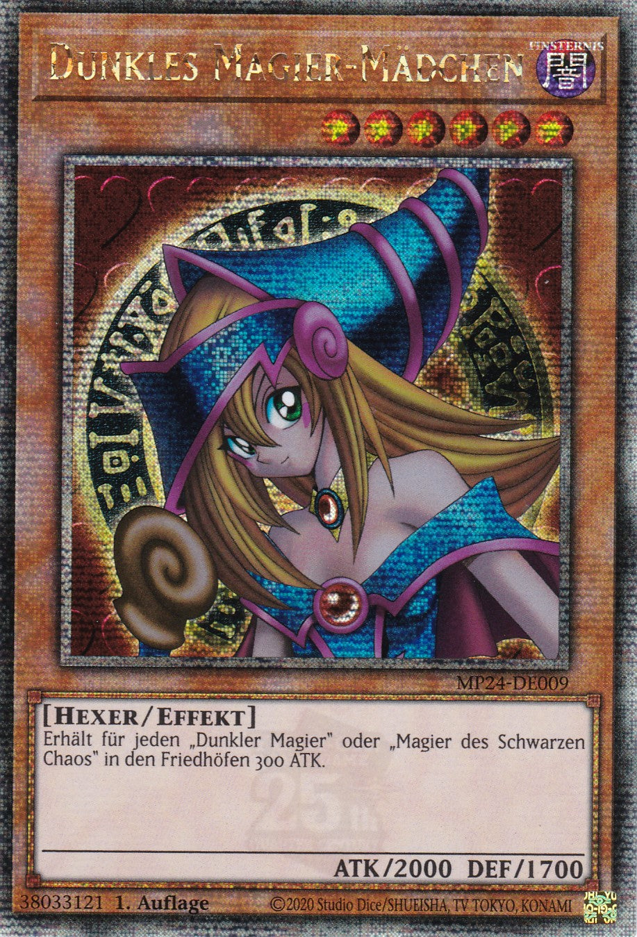 Dunkles Magier-Mädchen - MP24-DE009 - Quarter Century Secret Rare - Deutsch - 1. Auflage - 25th Anniversary Tin: Dueling Mirrores