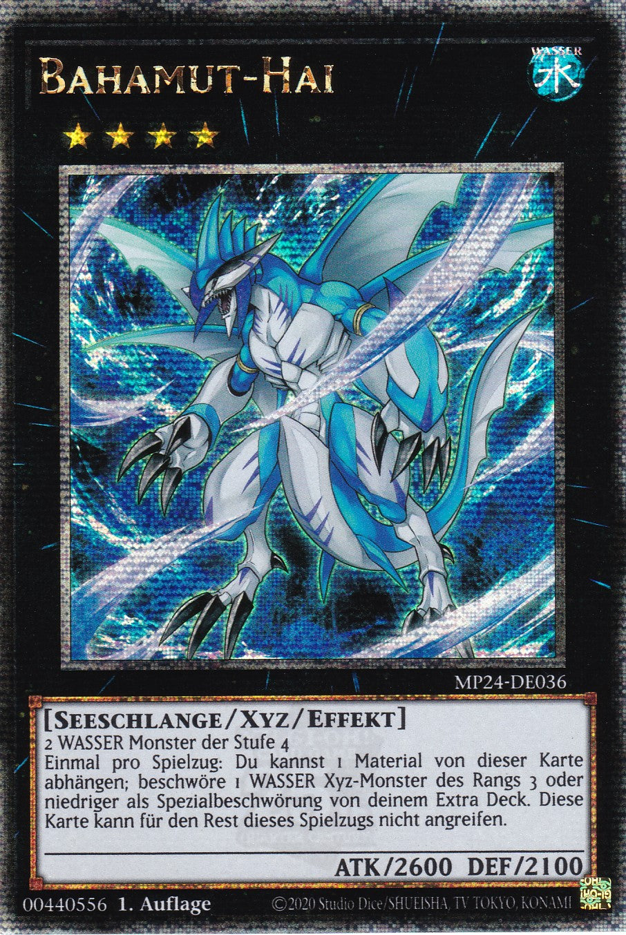 Bahamut-Hai - MP24-DE036 - Quarter Century Secret Rare - Deutsch - 1. Auflage - 25th Anniversary Tin: Dueling Mirrores