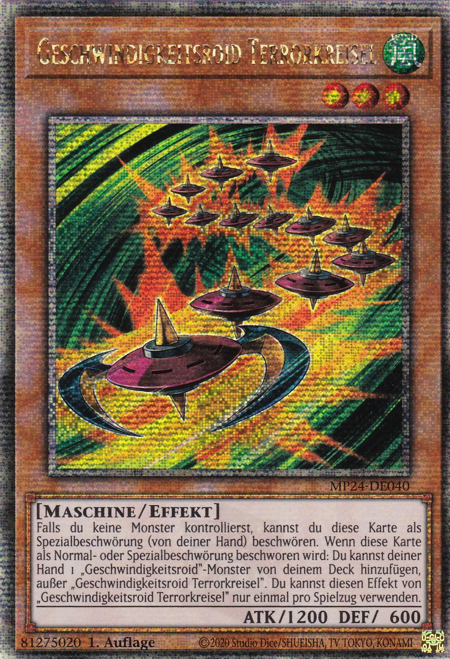 Geschwindigkeitsroid Terrorkreisel - MP24-DE040 - Quarter Century Secret Rare - Deutsch - 1. Auflage - 25th Anniversary Tin: Dueling Mirrores