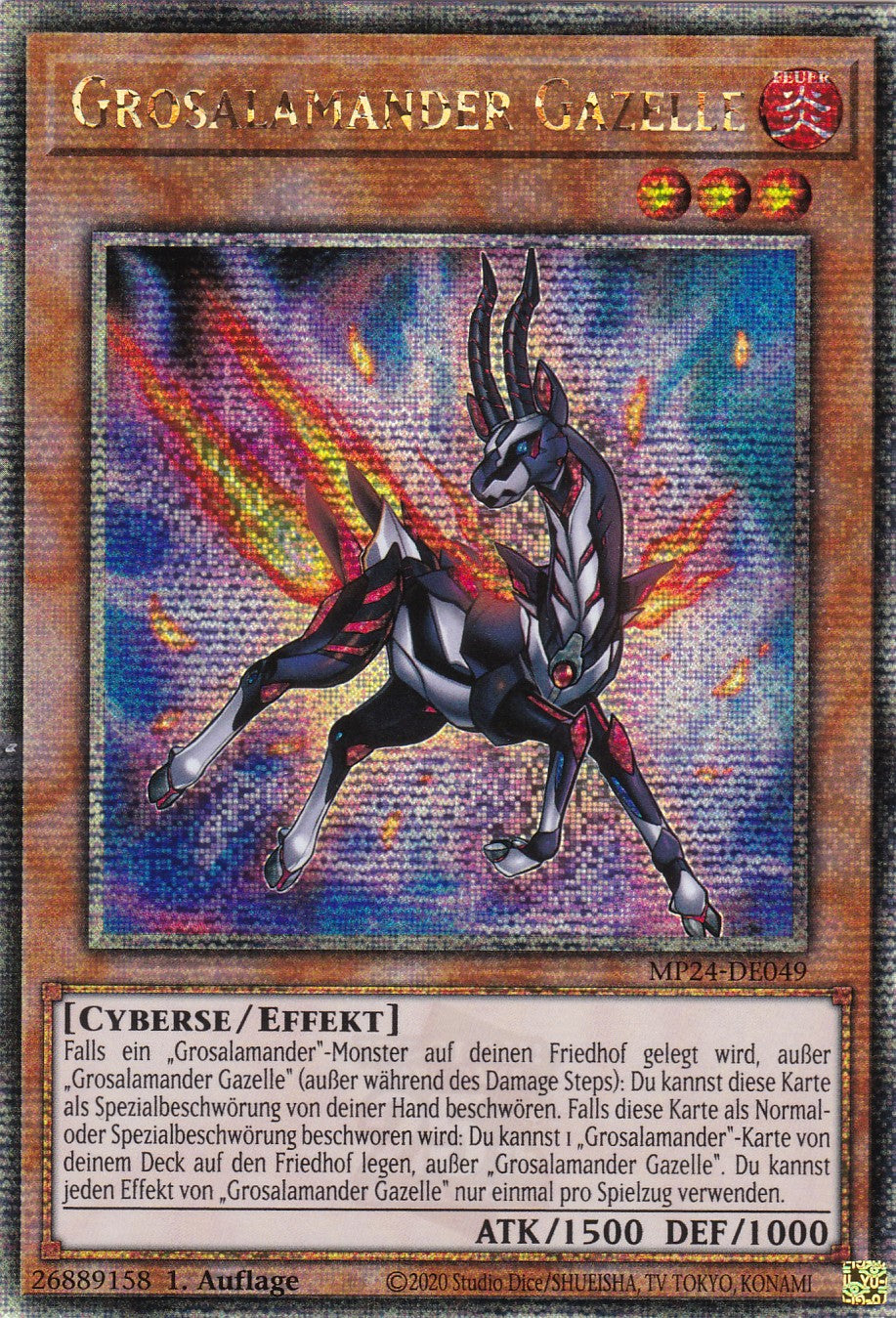 Grosalamander Gazelle - MP24-DE049 - Quarter Century Secret Rare - Deutsch - 1. Auflage - 25th Anniversary Tin: Dueling Mirrores