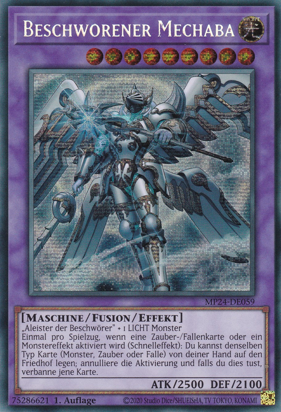 Beschworener Mechaba - MP24-DE059 - Secret Rare - Deutsch - 1. Auflage - 25th Anniversary Tin: Dueling Mirrores