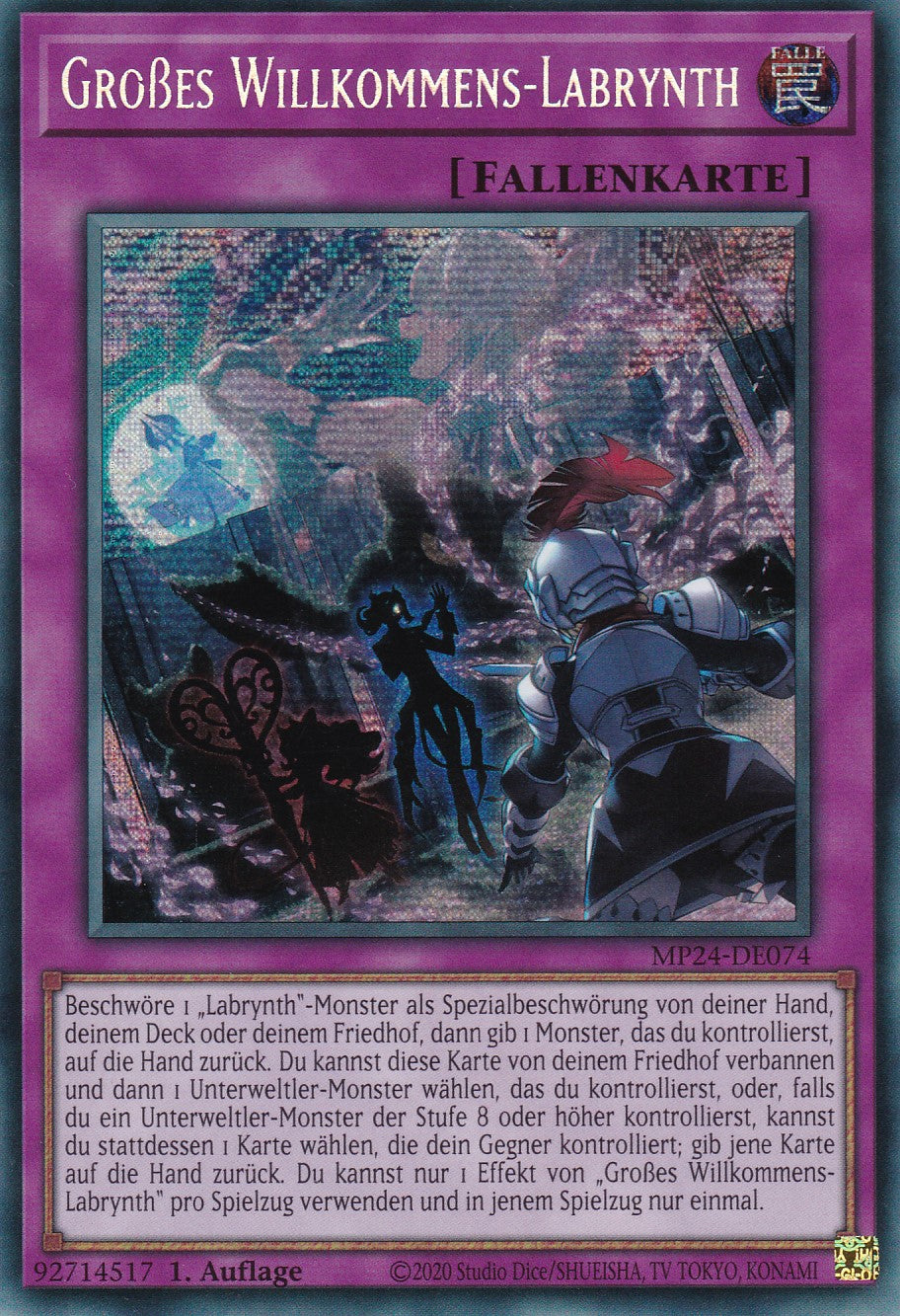 Großes Willkommens-Labrynth - MP24-DE074 - Secret Rare - Deutsch - 1. Auflage - 25th Anniversary Tin: Dueling Mirrores