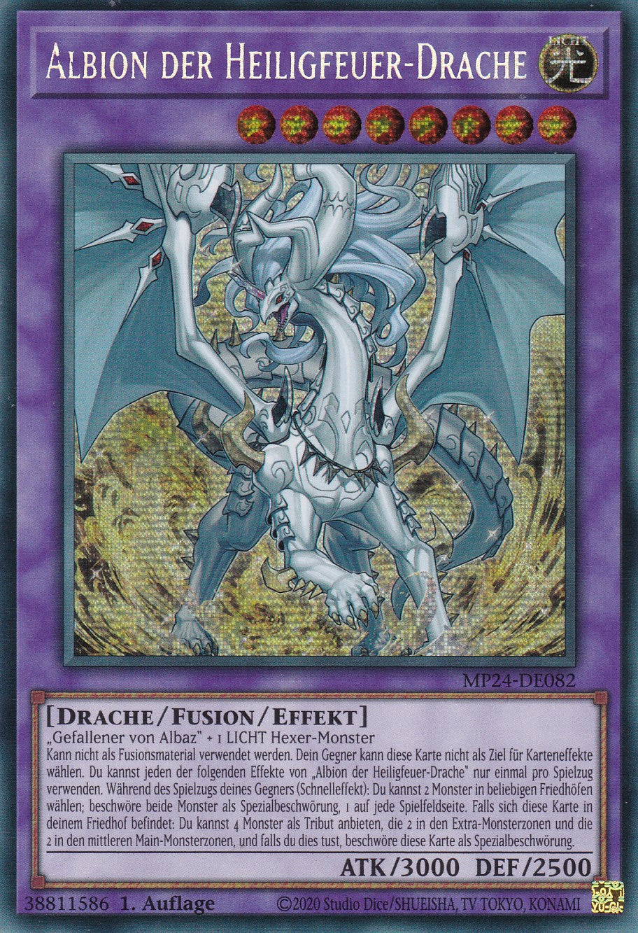 Albion der Heiligfeuer-Drache - MP24-DE082 - Secret Rare - Deutsch - 1. Auflage - 25th Anniversary Tin: Dueling Mirrores