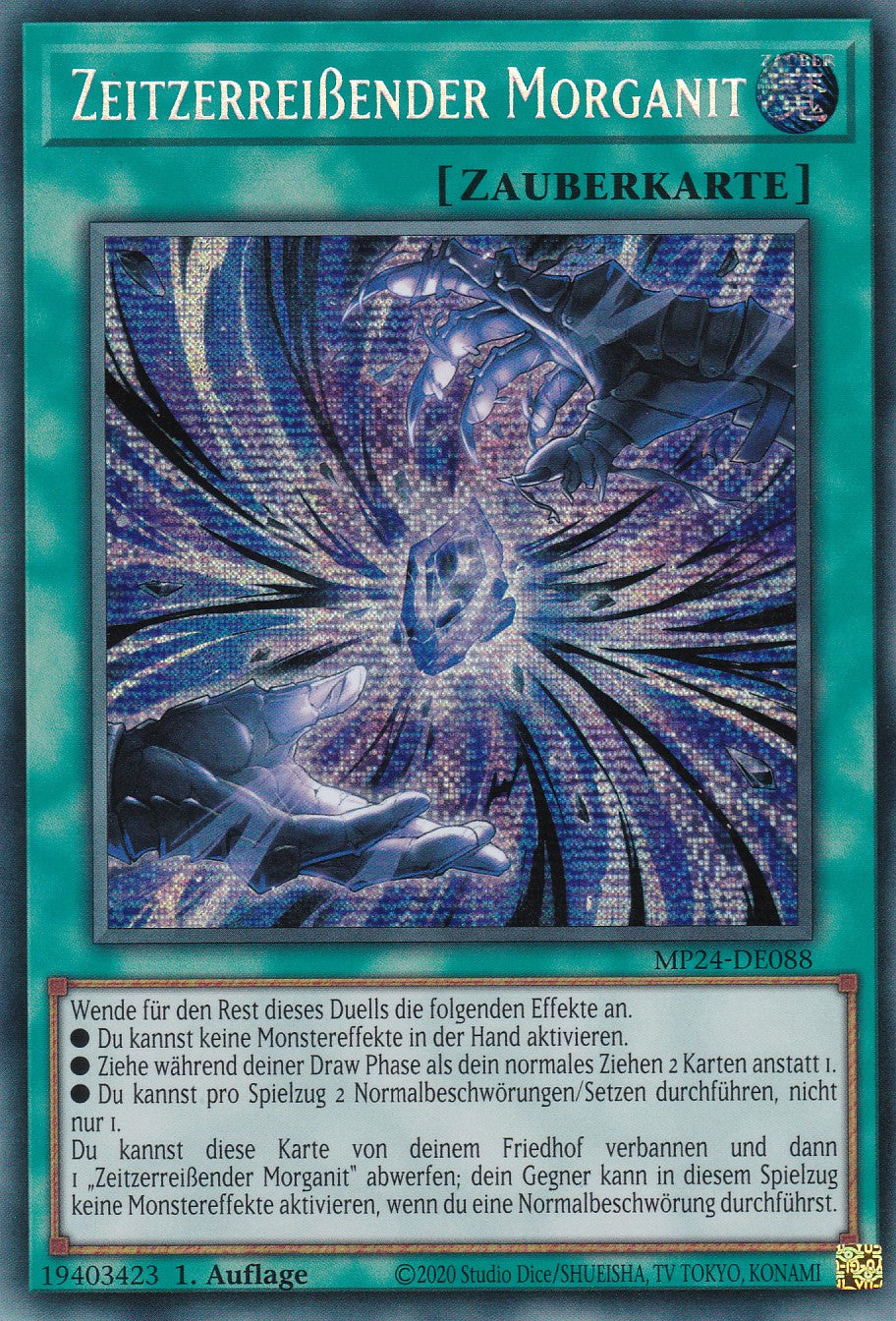 Zeitzerreißender Morganit - MP24-DE088 - Secret Rare - Deutsch - 1. Auflage - 25th Anniversary Tin: Dueling Mirrores