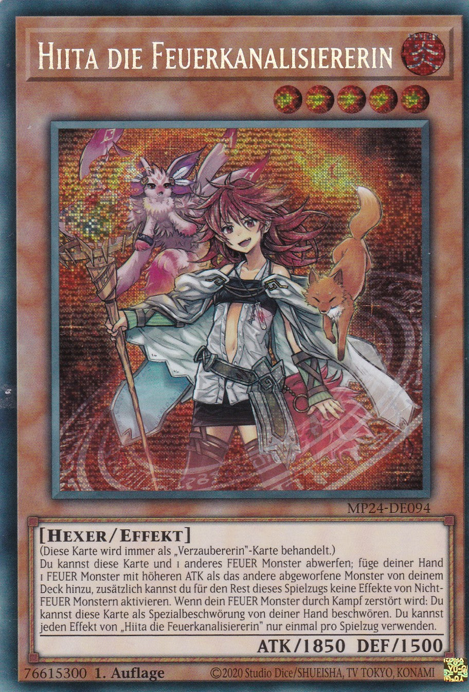 Hiita die Feuerkanalisiererin - MP24-DE094 - Secret Rare - Deutsch - 1. Auflage - 25th Anniversary Tin: Dueling Mirrores