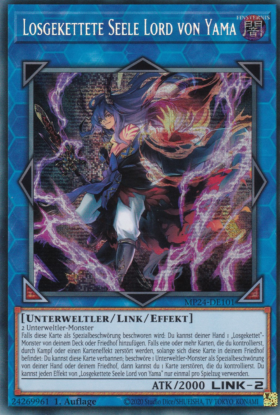 Losgekettete Seele Lord von Yama - MP24-DE101 - Secret Rare - Deutsch - 1. Auflage - 25th Anniversary Tin: Dueling Mirrores