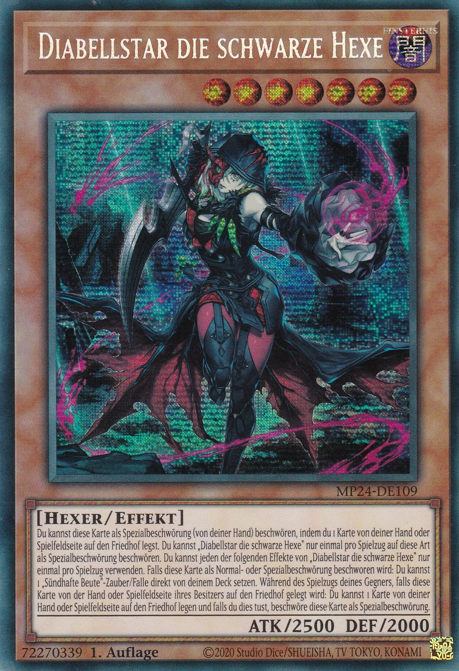 Diabellstar die schwarze Hexe - MP24-DE109 - Secret Rare - Deutsch - 1. Auflage - 25th Anniversary Tin: Dueling Mirrores