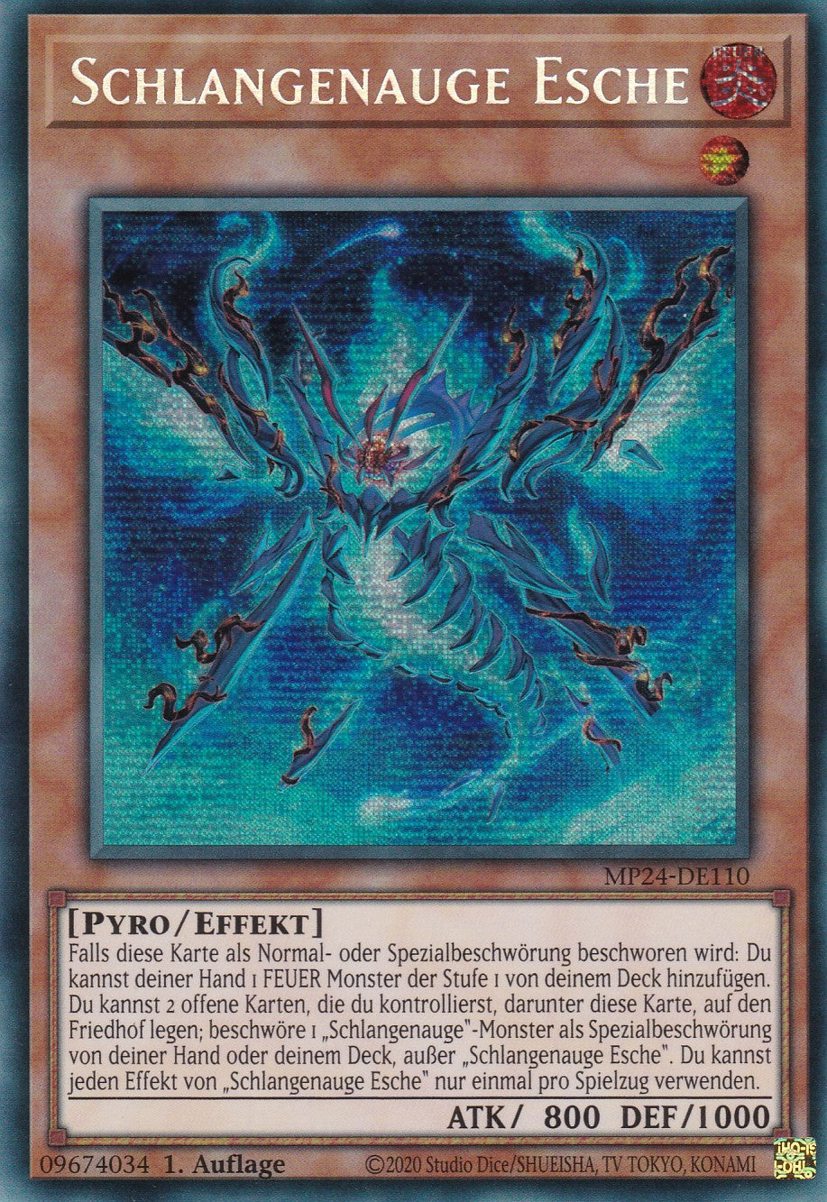 Schlangenauge Esche - MP24-DE110 - Secret Rare - Deutsch - 1. Auflage - 25th Anniversary Tin: Dueling Mirrores