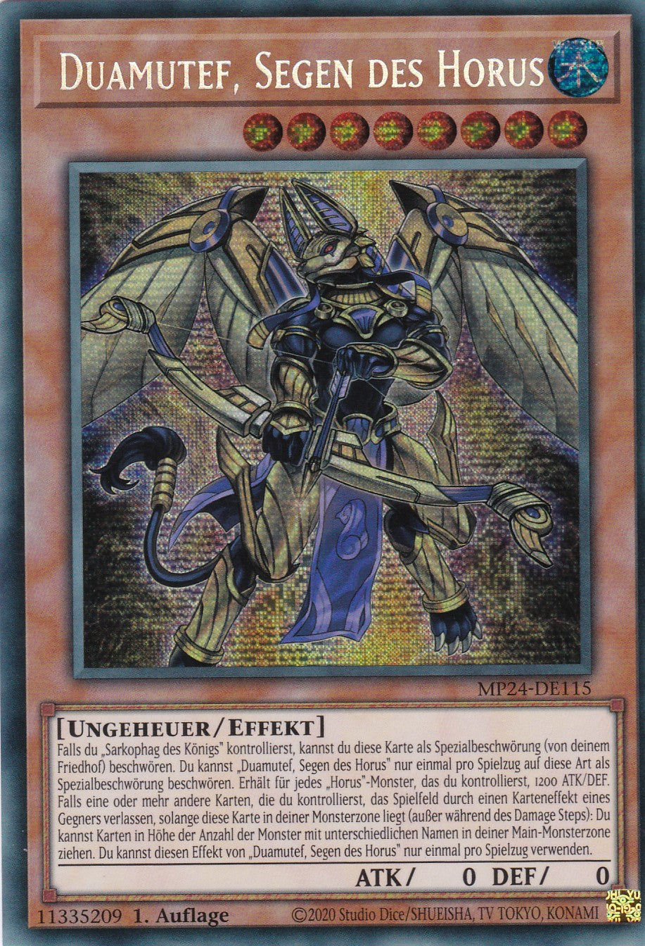 Duamutef, Segen des Horus - MP24-DE115 - Secret Rare - Deutsch - 1. Auflage - 25th Anniversary Tin: Dueling Mirrores