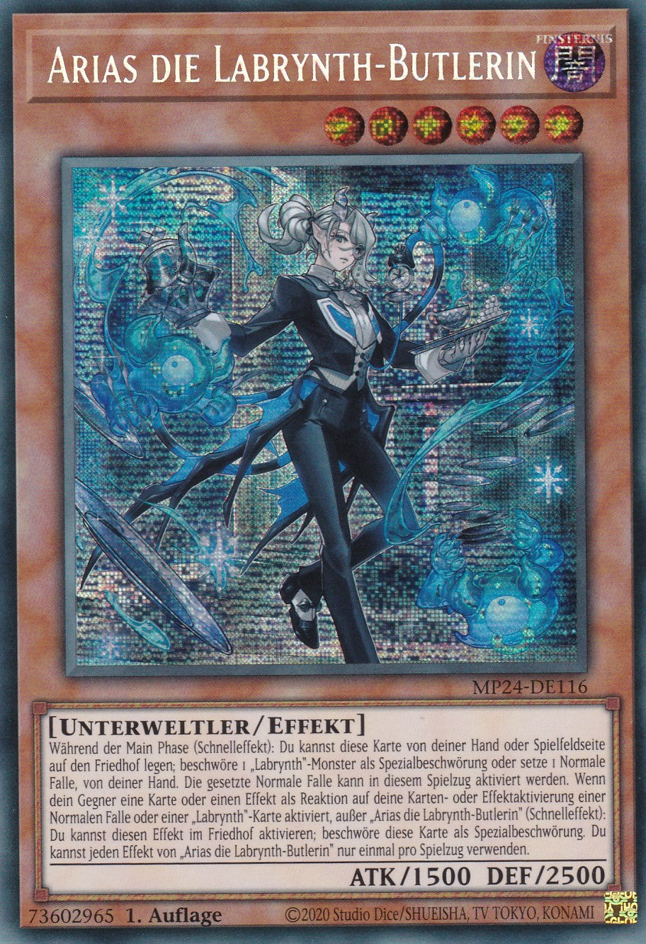 Arias die Labrynth-Butlerin - MP24-DE116 - Secret Rare - Deutsch - 1. Auflage - 25th Anniversary Tin: Dueling Mirrores