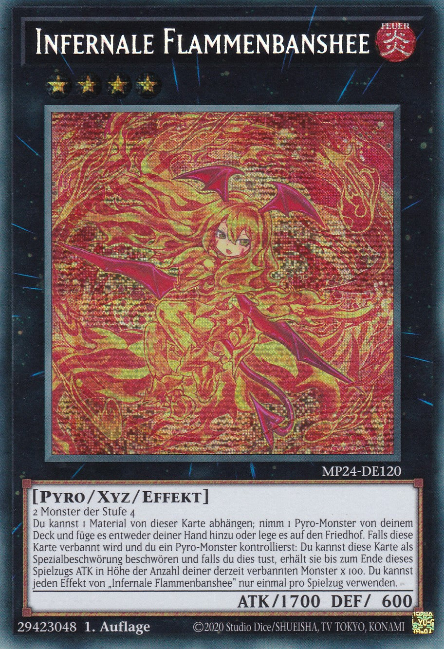 Infernale Flammenbanshee - MP24-DE120 - Secret Rare - Deutsch - 1. Auflage - 25th Anniversary Tin: Dueling Mirrores