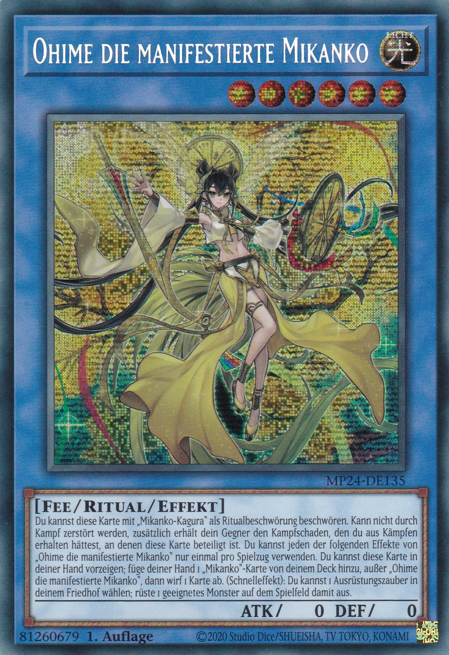 Ohime die manifestierte Mikanko - MP24-DE135 - Secret Rare - Deutsch - 1. Auflage - 25th Anniversary Tin: Dueling Mirrores