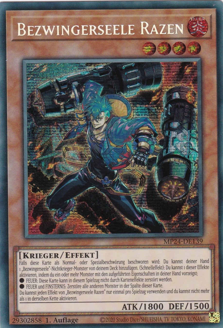 Bezwingerseele Razen - MP24-DE139 - Secret Rare - Deutsch - 1. Auflage - 25th Anniversary Tin: Dueling Mirrores