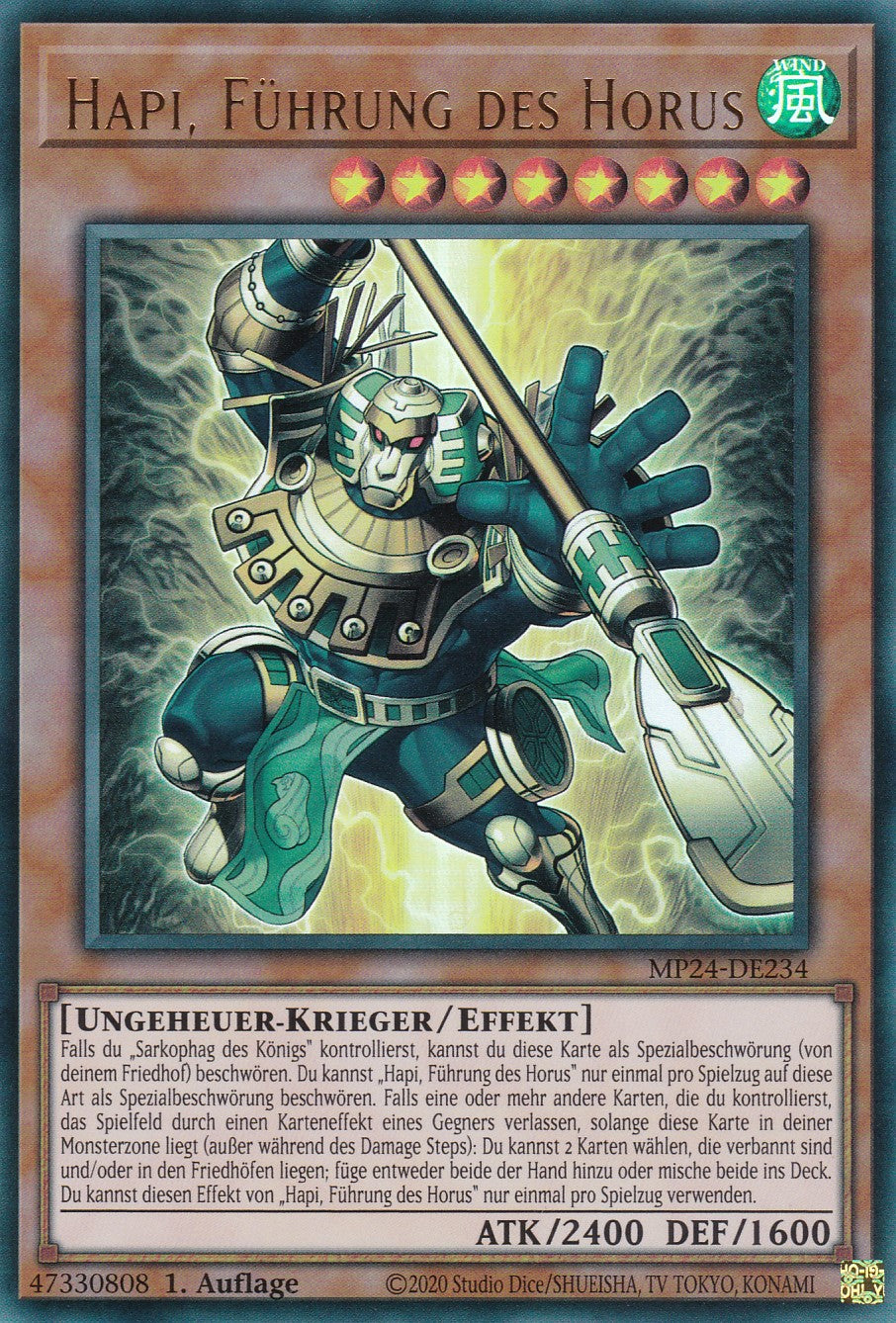 Hapi, Führung des Horus - MP24-DE234 - Ultra Rare - Deutsch - 1. Auflage - 25th Anniversary Tin: Dueling Mirrores