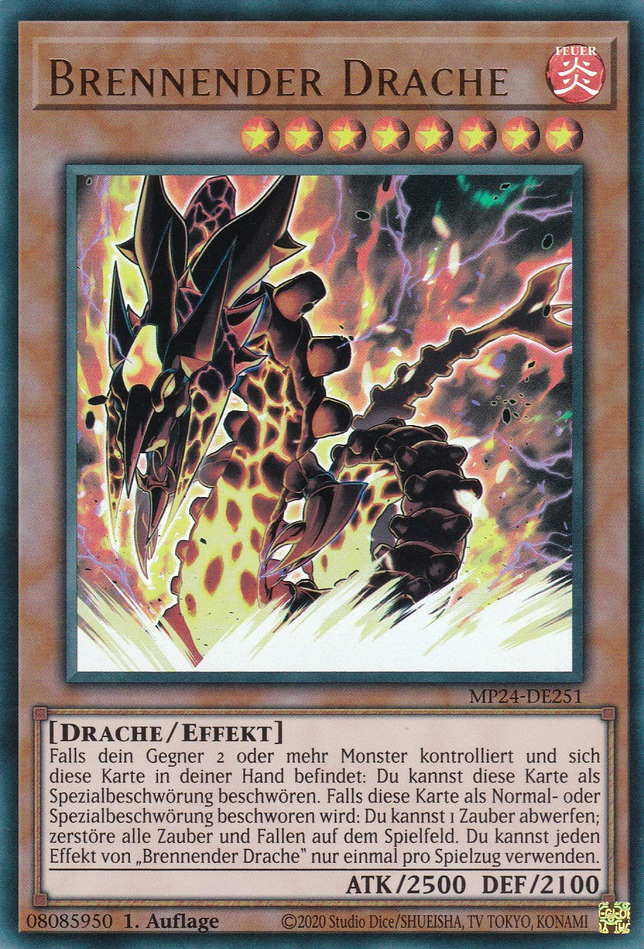 Brennender Drache - MP24-DE251 - Ultra Rare - Deutsch - 1. Auflage - 25th Anniversary Tin: Dueling Mirrores