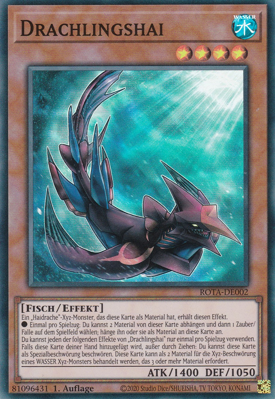Drachlingshai - ROTA-DE002 - Super Rare - Deutsch - 1. Auflage - Rage of the Abyss