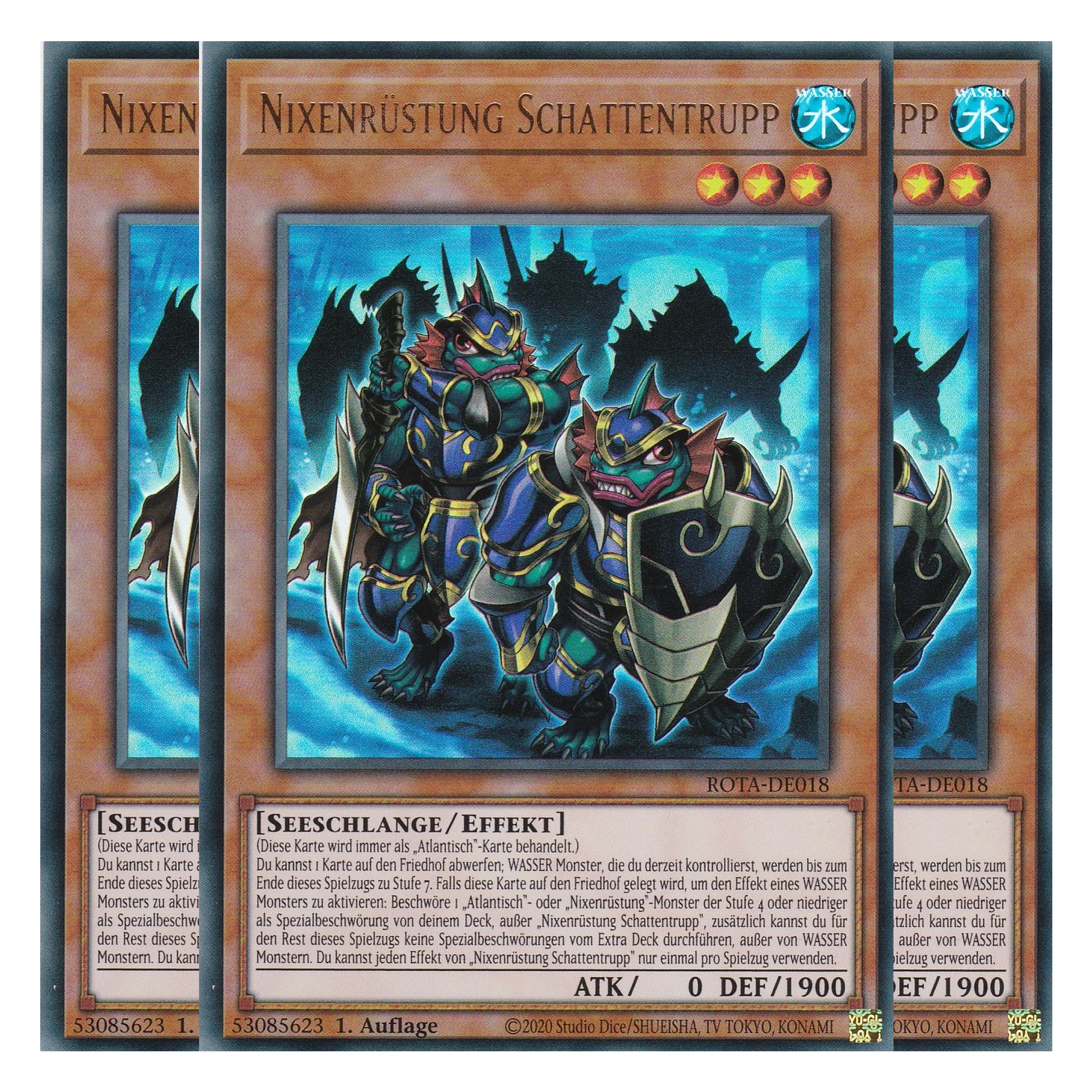 Nixenrüstung Schattentrupp - ROTA-DE018 - Ultra Rare - Deutsch - 1. Auflage - Rage of the Abyss - Playset (3 Kopien) - Yu-Gi-Oh!